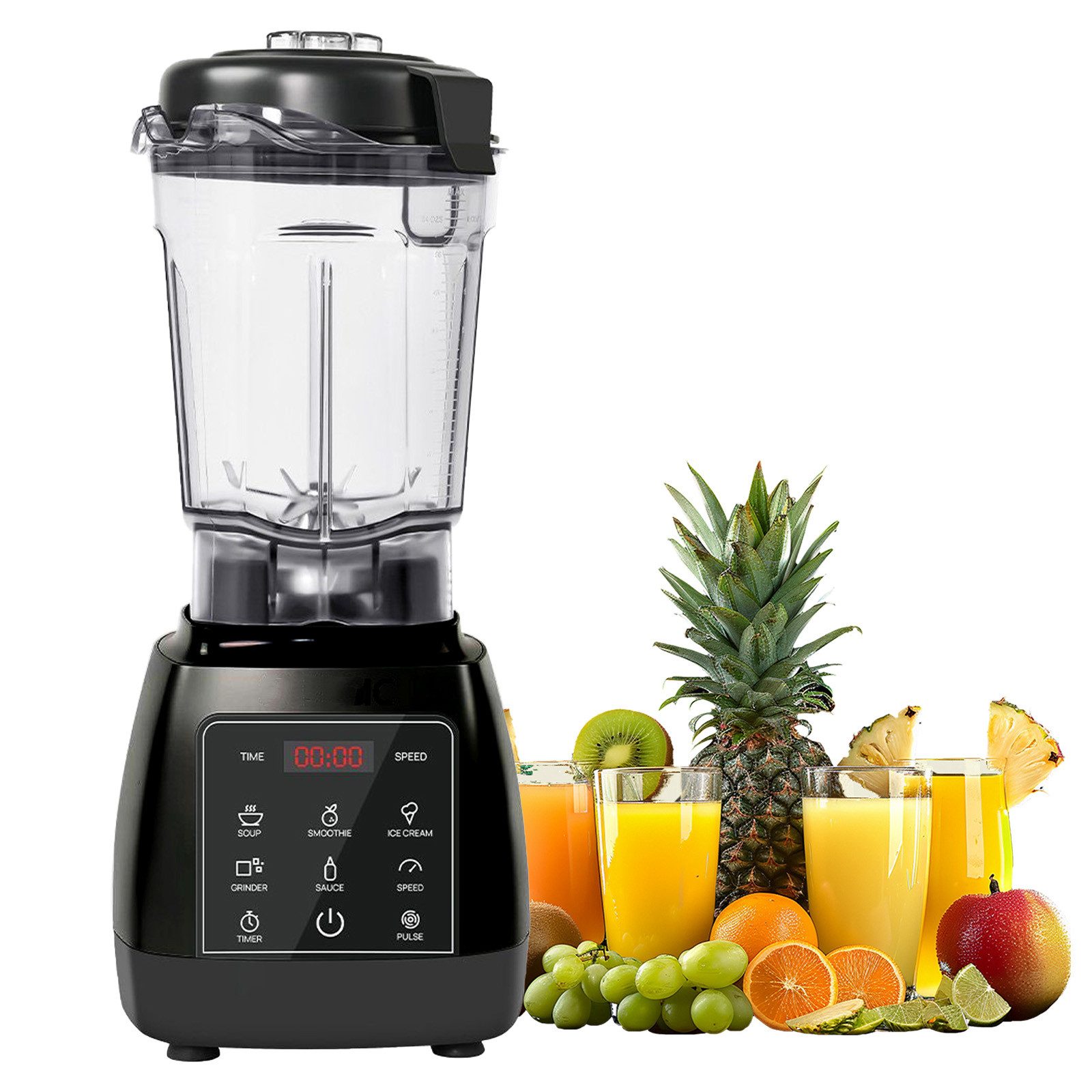 Standmixer 2L Hochleistungsmixer Smoothie Maker Mixbehälter Mixer