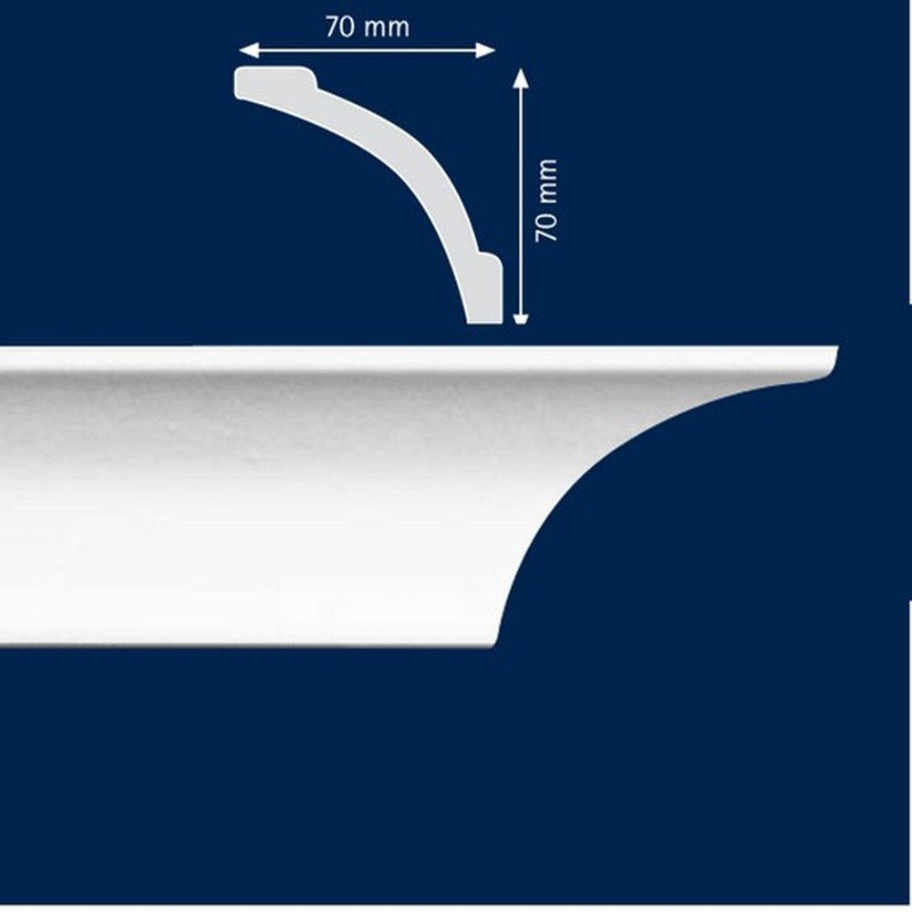 PROVISTON Stuckleiste Polystyrol, 70 x 70 günstig online kaufen