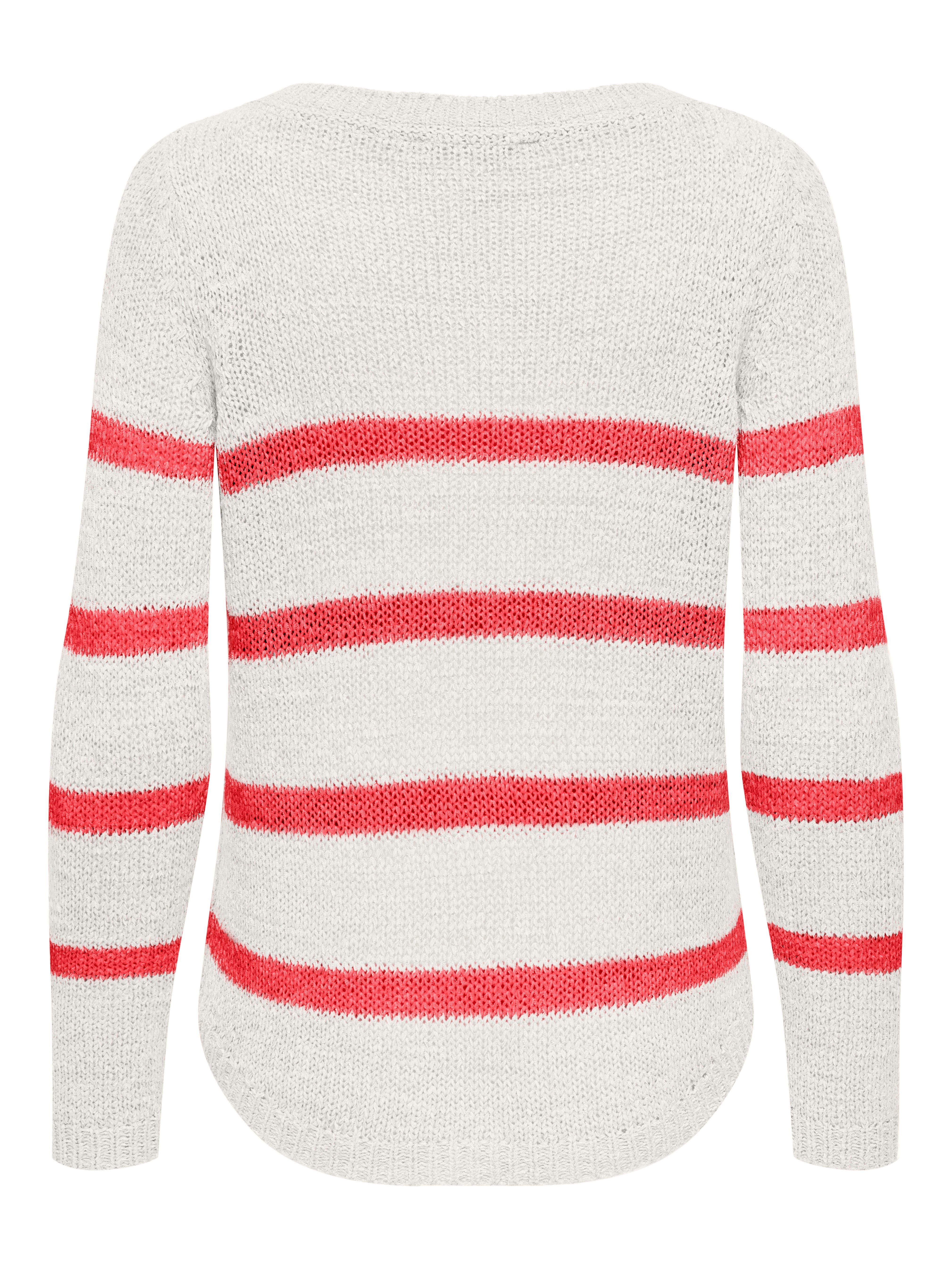 ONLY Strickpullover ONLGEENA XO L/S PULLOVER KNT NOOS Materialmix, regular fit