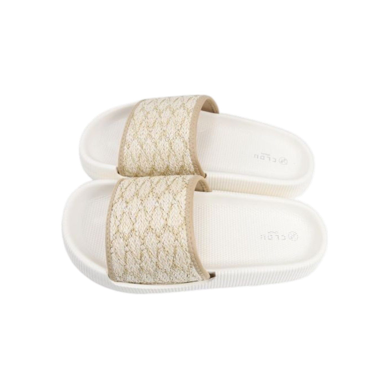 VewoTex Damen Badelatschen naturfarben » Badeschuhe mit dicker Sohle Pantolette (1 Paar, Kein Set) Slipper & Hausschuhe » moderne Sommerschuhe