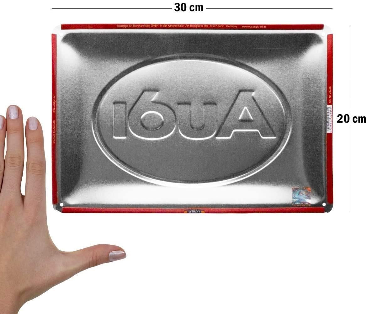 Nostalgic-Art Metallschild Blechschild 20 x 30cm - Audi - Audi Logo Red Shi günstig online kaufen