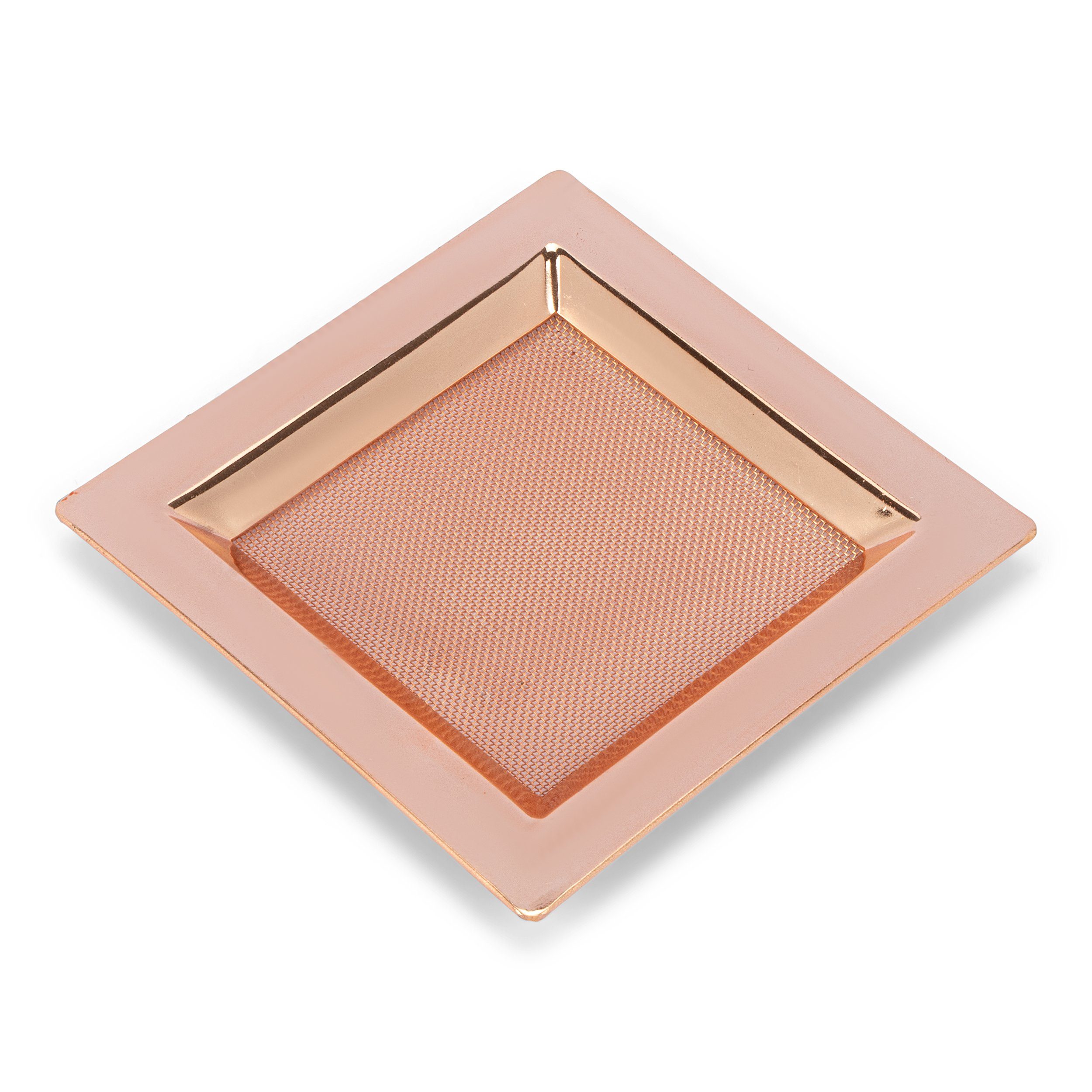 rosegold NKlaus Eckiges Edelstahl Quad Räucherstäbchen-Halter cm 8x8 Räuchersieb