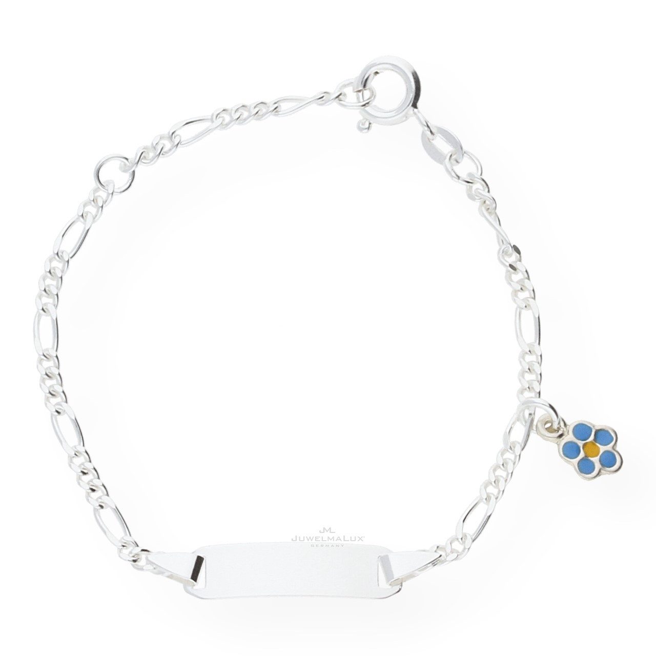 JuwelmaLux ID Armband JuwelmaLux Gravur Armband Kinder "Blümchen" Silber 925 JL18-03-0061 (kein Set, 1-tlg., kein Set)