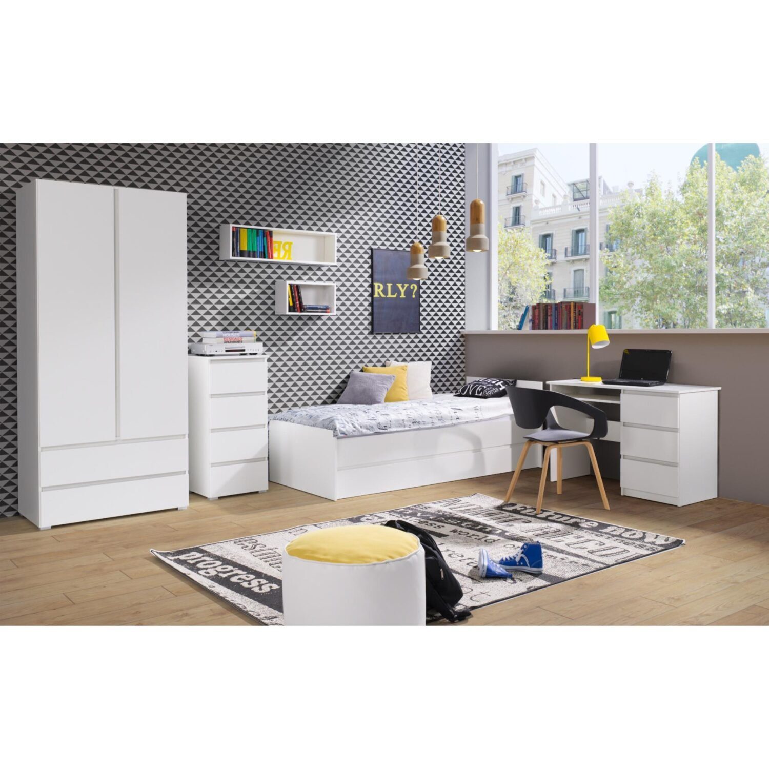 Beautysofa Bücherregal Geräumiges Bücherregal mit Schubladen günstig online kaufen