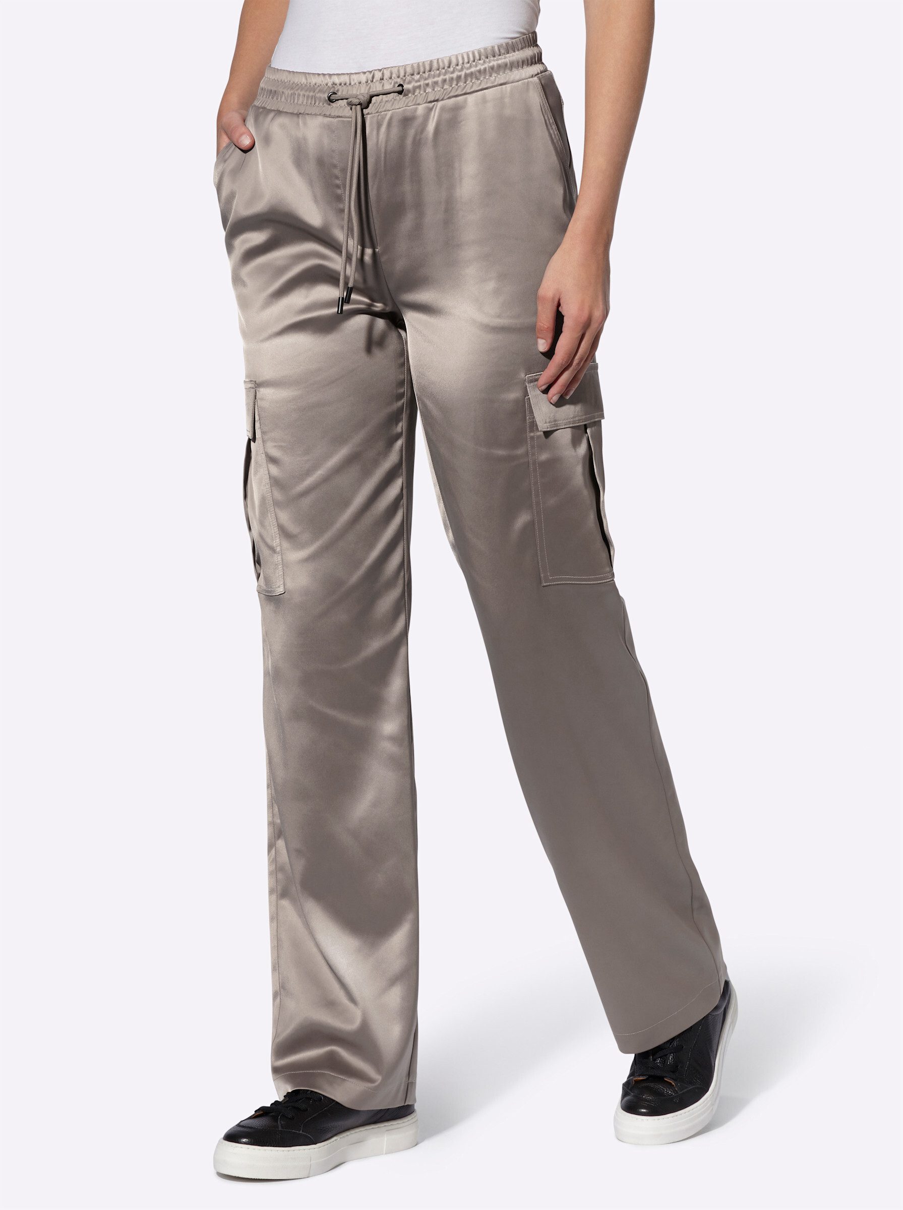 heine Jerseyhose Satin-Hose normal