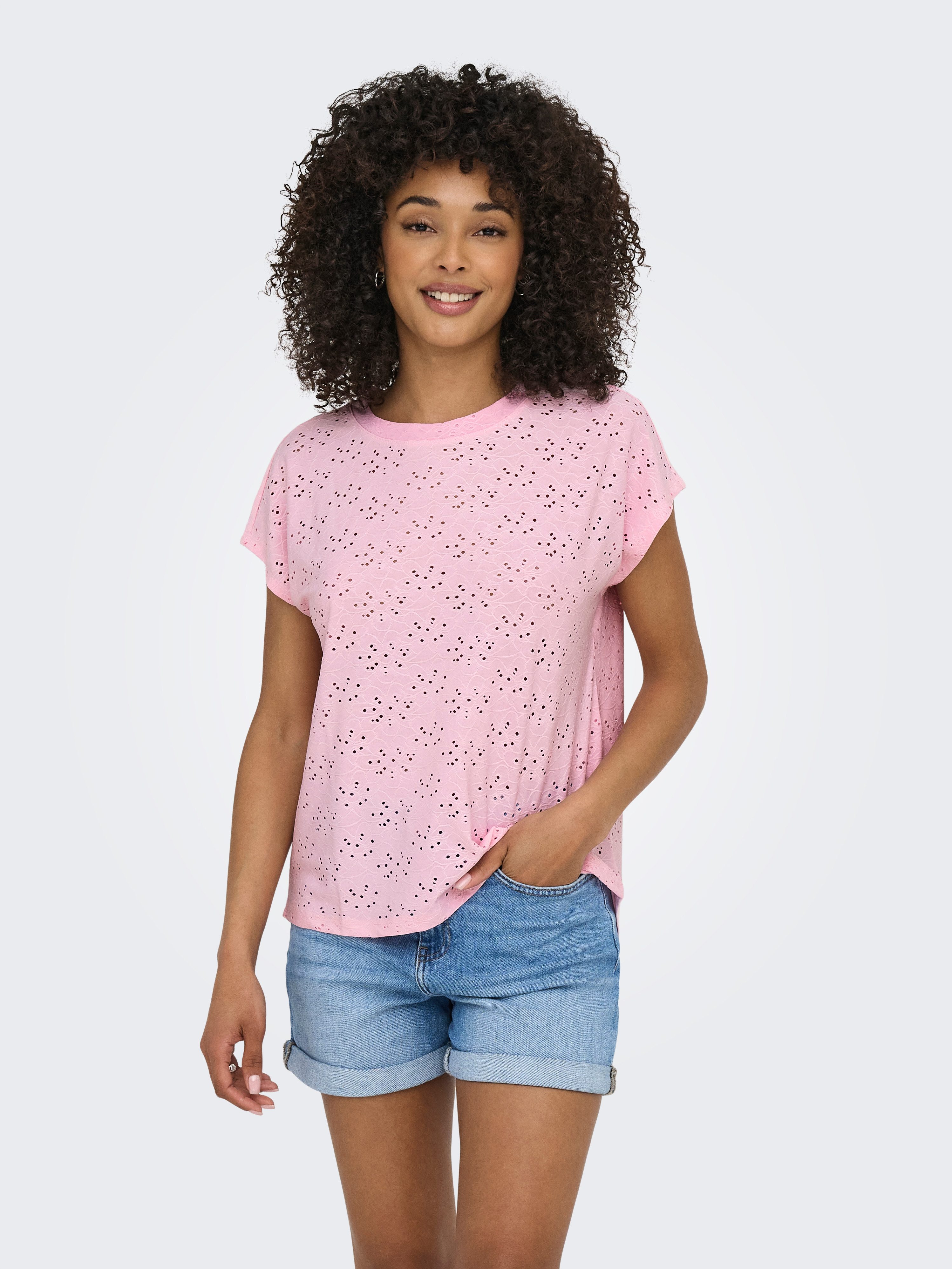 ONLY Kurzarmshirt ONLSMILLA LIFE S/S TOP JRS NOOS regular fit, modisch, Sin günstig online kaufen