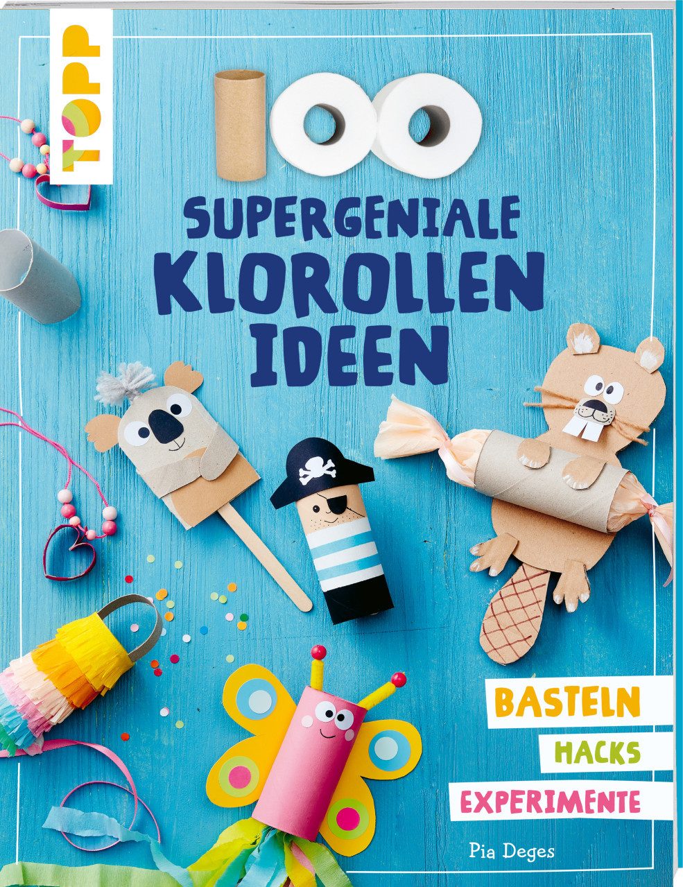 TOPP Kreativ Malbuch Bastelbuch 100 supergeniale Klorollenideen