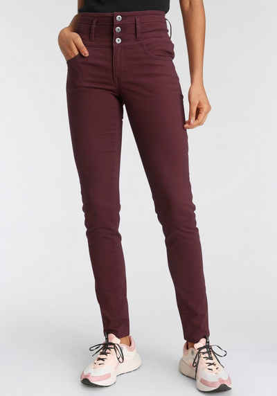 Arizona Slim-fit-Jeans mit extra breitem Bund High Waist