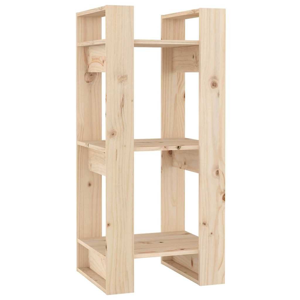 vidaXL Bücherregal Bücherregal/Raumteiler 41x35x91 cm Massivholz Kiefer, 1-tlg.