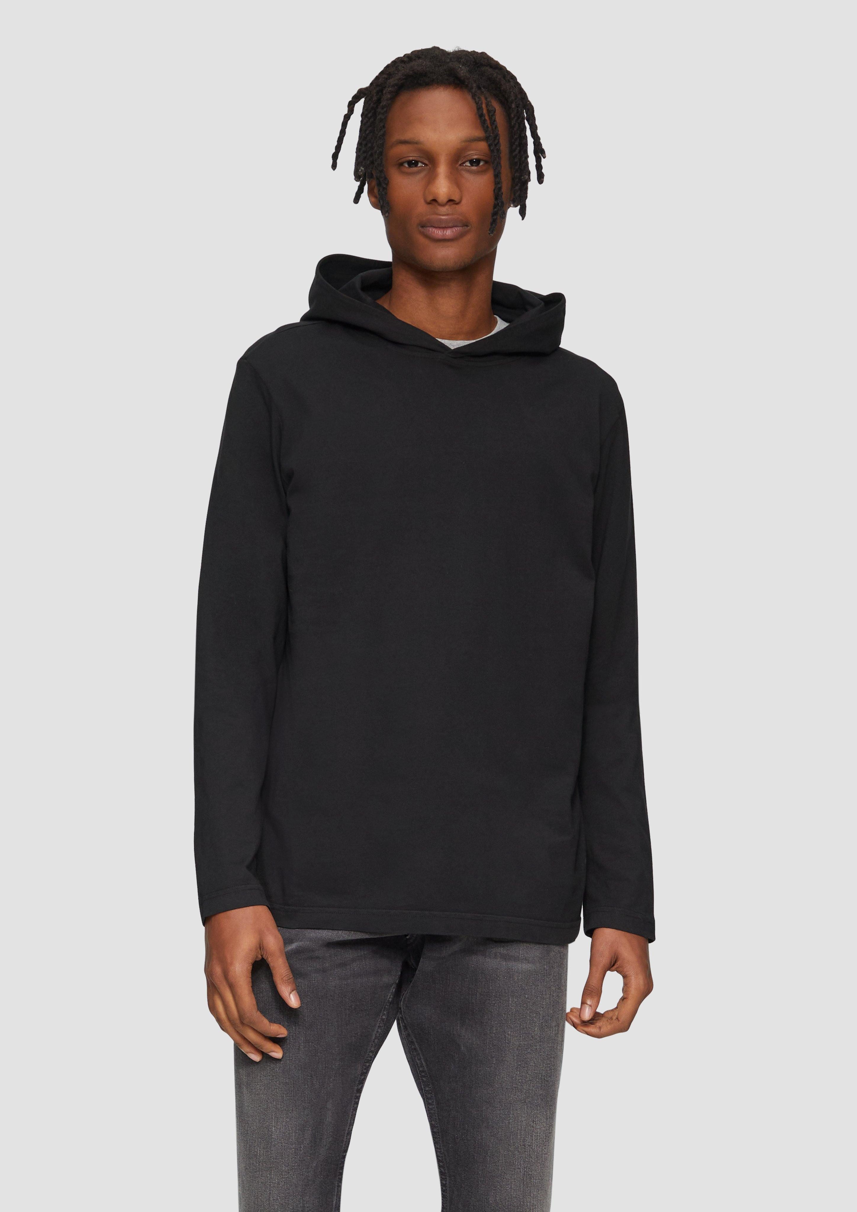 QS Langarmshirt Longsleeve mit Kapuze Garment günstig online kaufen