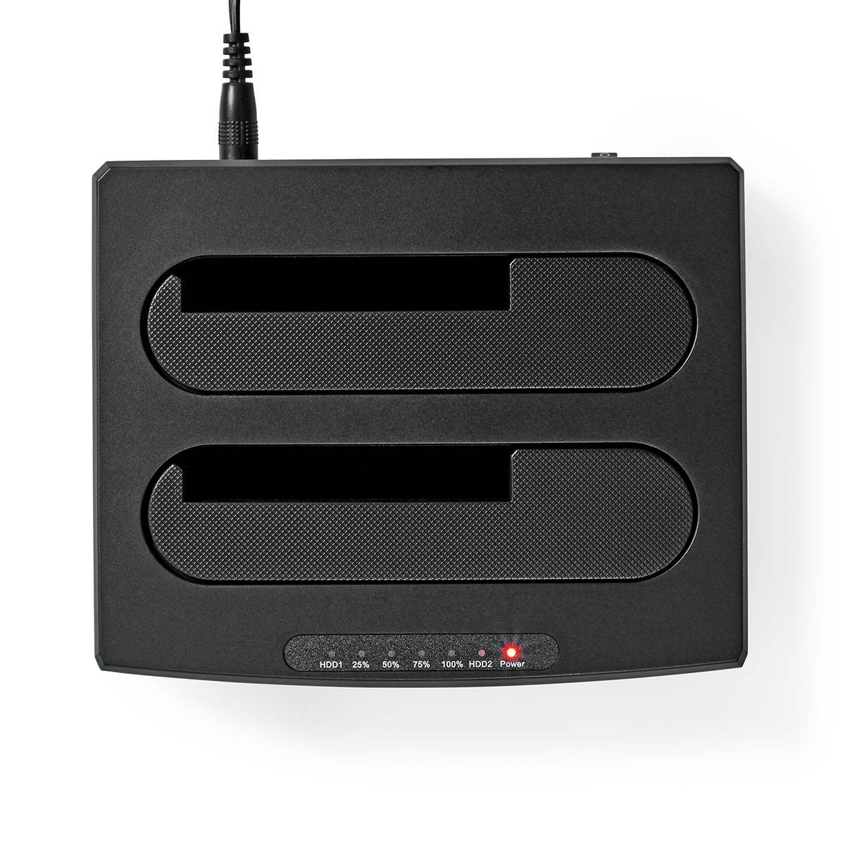 Nedis HDDUDB3210BK Soundkarte, USB 3.2 Gen1, Offline-Klon, zwei Laufwerke gleichzeitig nutzen