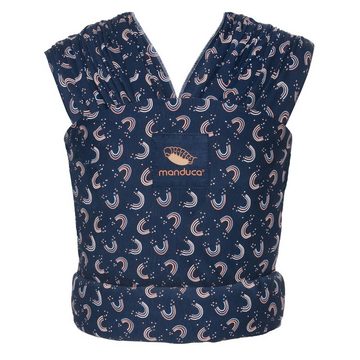 manduca Babytrage Sling - RainbowNight - Navy Print, Babytragetuch 510x60 cm Baby Tragetuch ab Geburt 3,5 - 15 kg Baumwolle