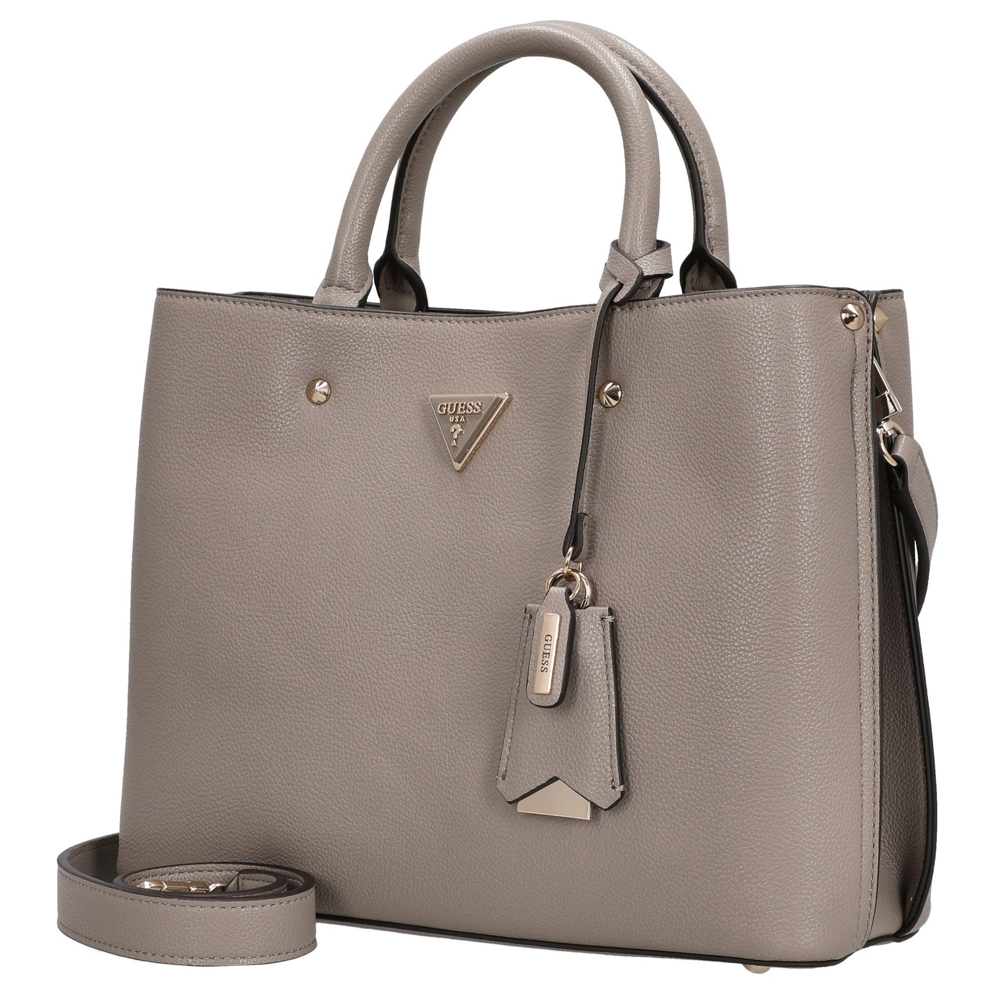 Guess Handtasche Meridian II Girlfriend - Henkeltasche 30 cm (dark taupe) günstig online kaufen