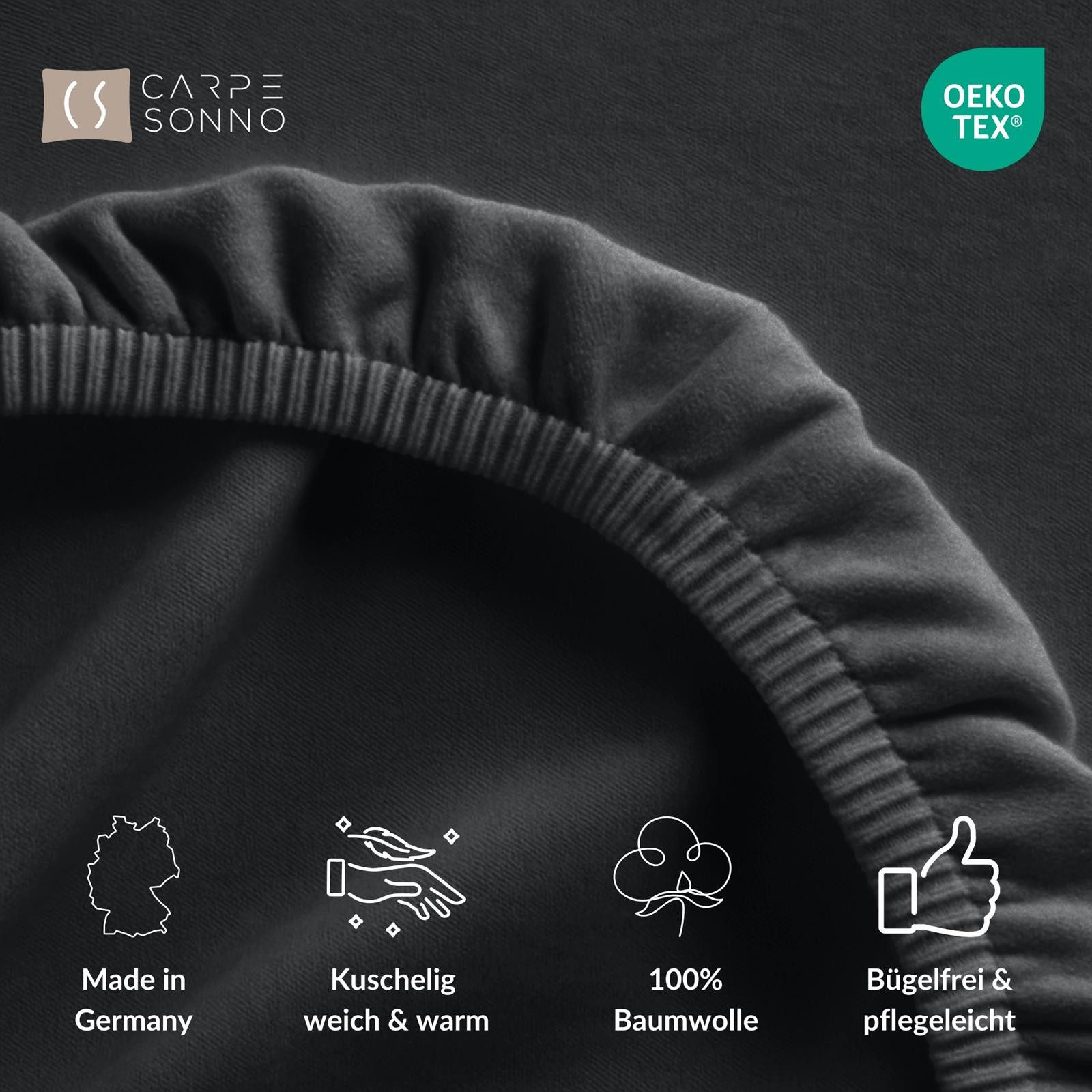 Carpe Sonno Spannbettlaken Biber Flanell Warm Winter Laken 90x200 100x200 1 günstig online kaufen