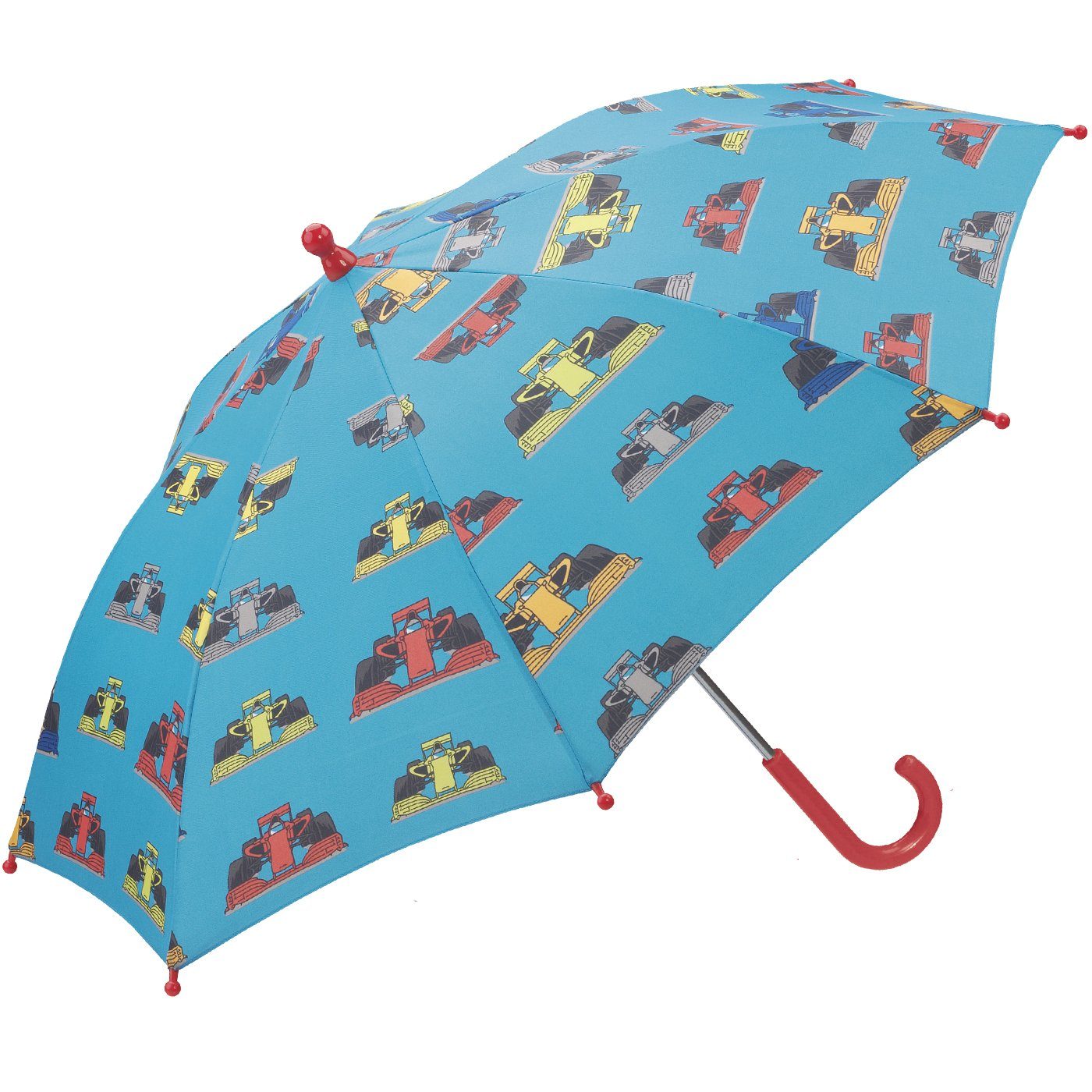 HAPPY RAIN Stockregenschirm leichter Kindergartenschirm mit tollen Motiven, robust, leicht zu öffnen, mit abgerundeten Spitzen