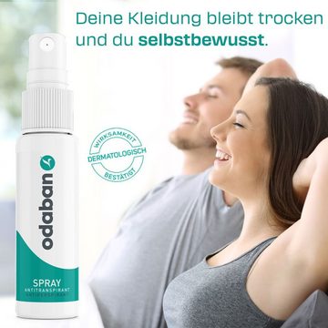 Odaban Deo-Set odaban® Antitranspirant Set - Spray + Deo Stick gegen Schwitzen, 2-tlg., Wirksamkeit dermatolgisch bestätigt.