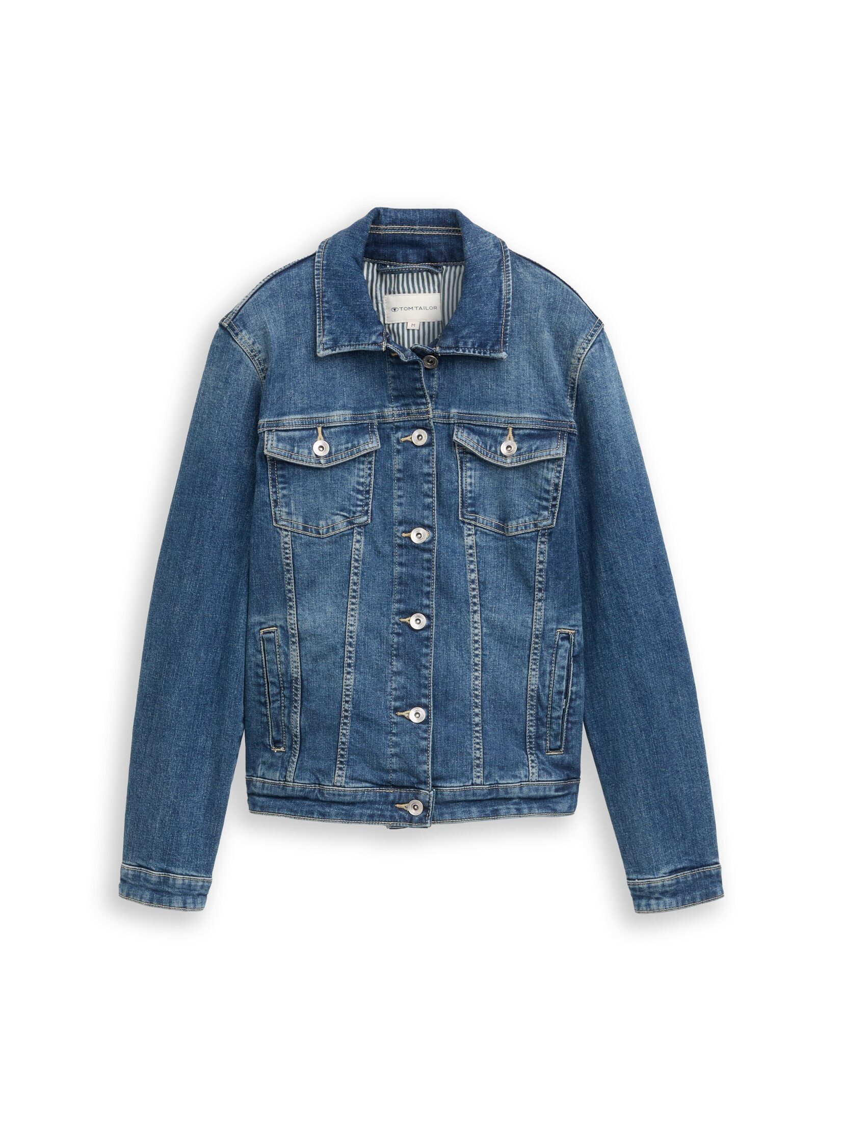 TOM TAILOR Jeansjacke Jacken Jeansjacke mit recycelter Baumwolle günstig online kaufen
