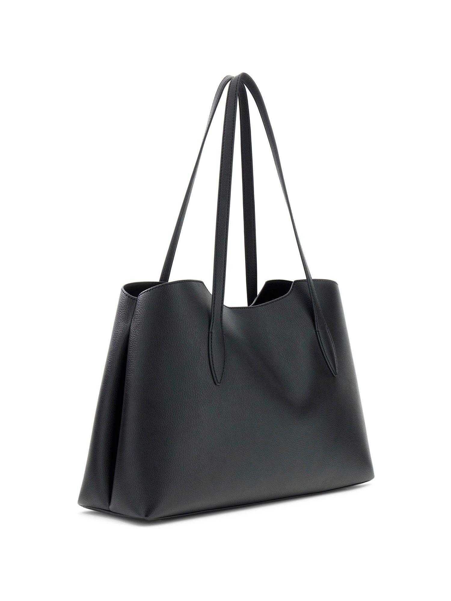 Guess Shopper MELODY 2 IN 1 TOTE (Set, Herausnehmbare Innentasche, abnehmbarer Schlüsselanhänger), Damen Handtasche, Schultertasche mit goldfarbener Logo-Applik – Bild 4 von 5