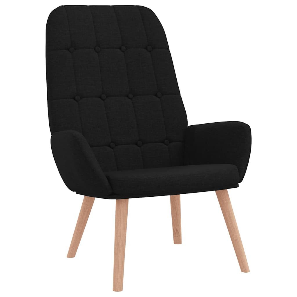 vidaXL Sessel Relaxsessel mit Hocker Schwarz günstig online kaufen