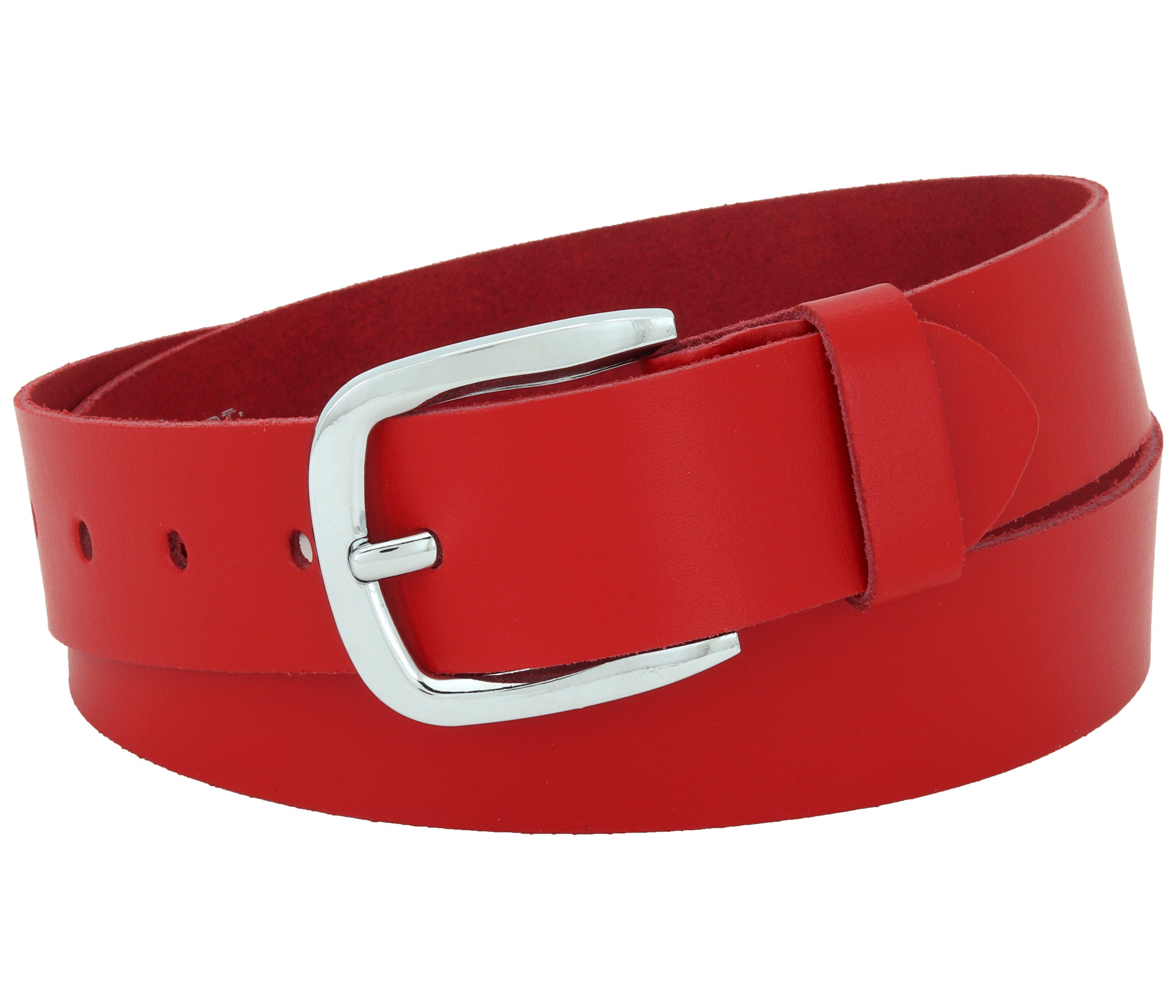 Ledergürtel OM516-SL-Rot