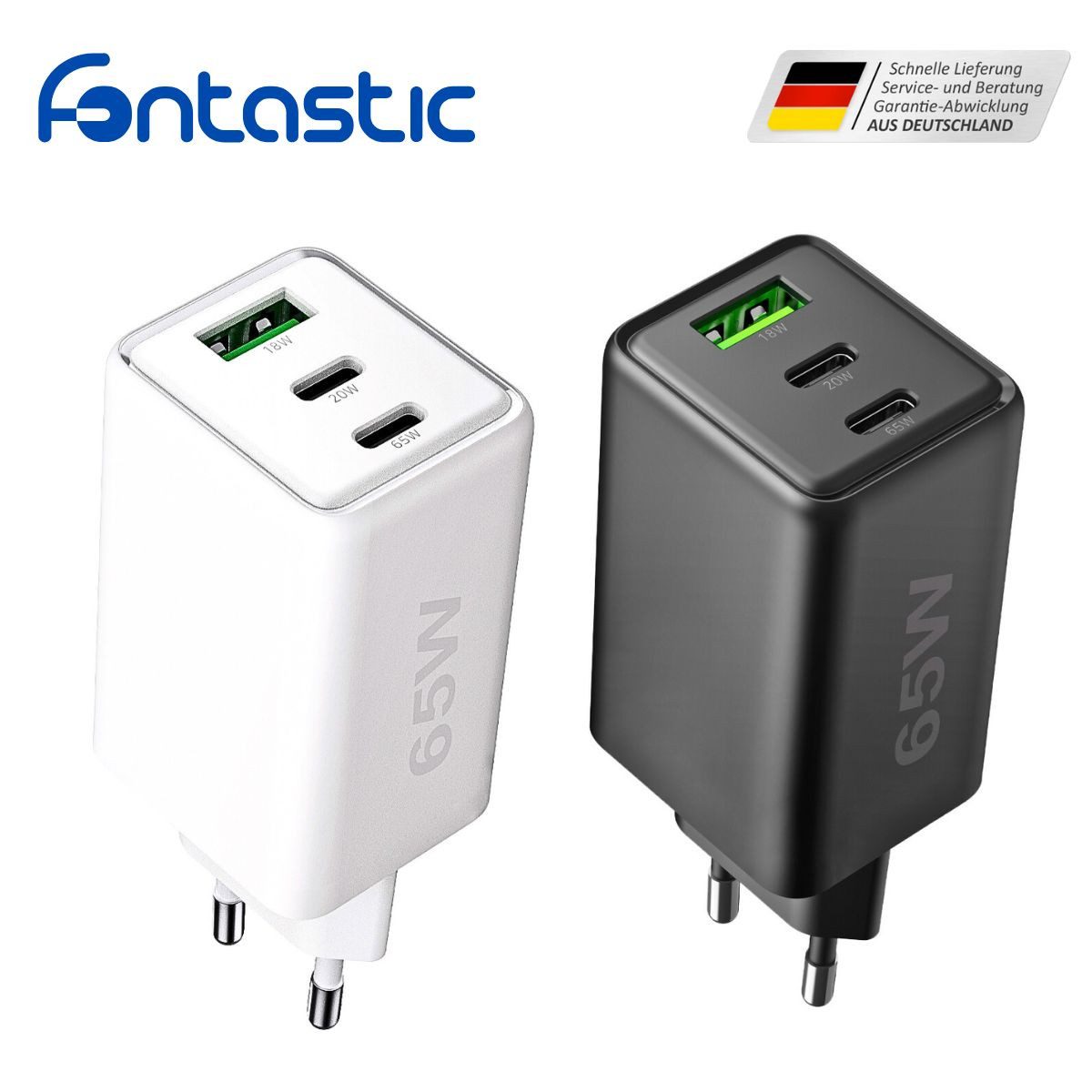 fontastic GaNto Zono 65 wh Smartphone-Ladegerät
