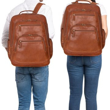 STILORD Notebook-Rucksack "Igor" Lederrucksack Groß Damen und Herren