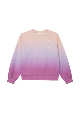 s.Oliver Sweatshirt Smiley®-Sweatshirt aus Baumwollmix