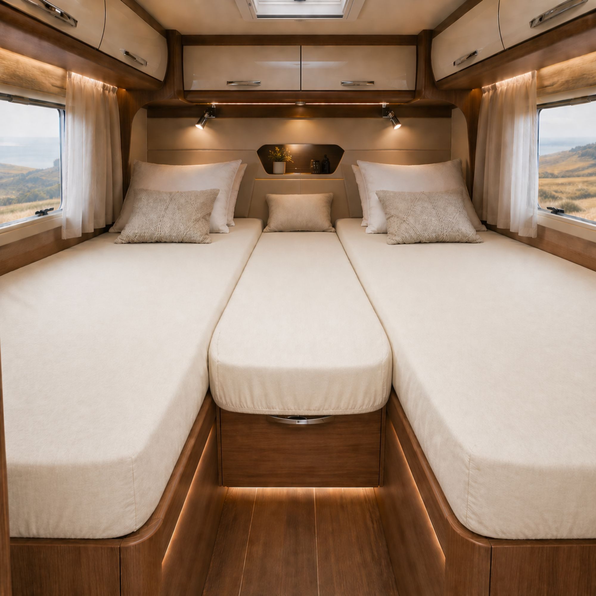 EXKLUSIV HEIMTEXTIL Spannbettlaken Frottee Spannbettlaken für Wohnmobile Heckbett 3-teilig, Frottee, Gummizug: Rundum, (3 Stück), mit Rundumgummizug