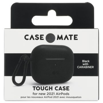 Case-Mate Kopfhörer-Schutzhülle Tough Black Case, Schwarzes Design, Wireless-Charging kompatibel