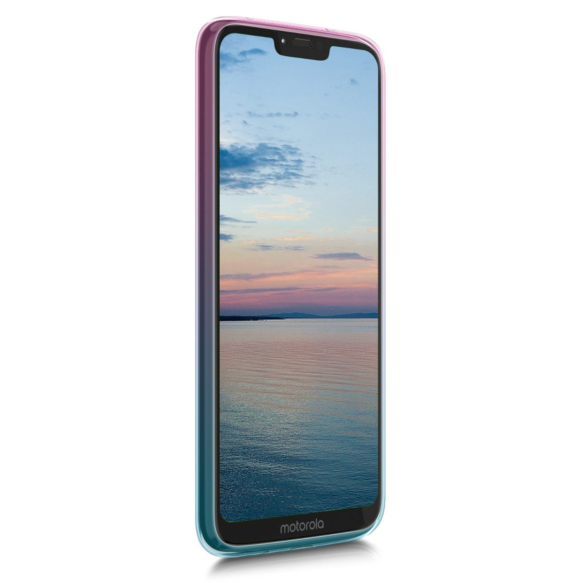 kwmobile Handyhülle Hülle für Motorola Moto G7 Power, TPU Silikon Handy Schutzhülle Cover Case - Zwei Farben Design