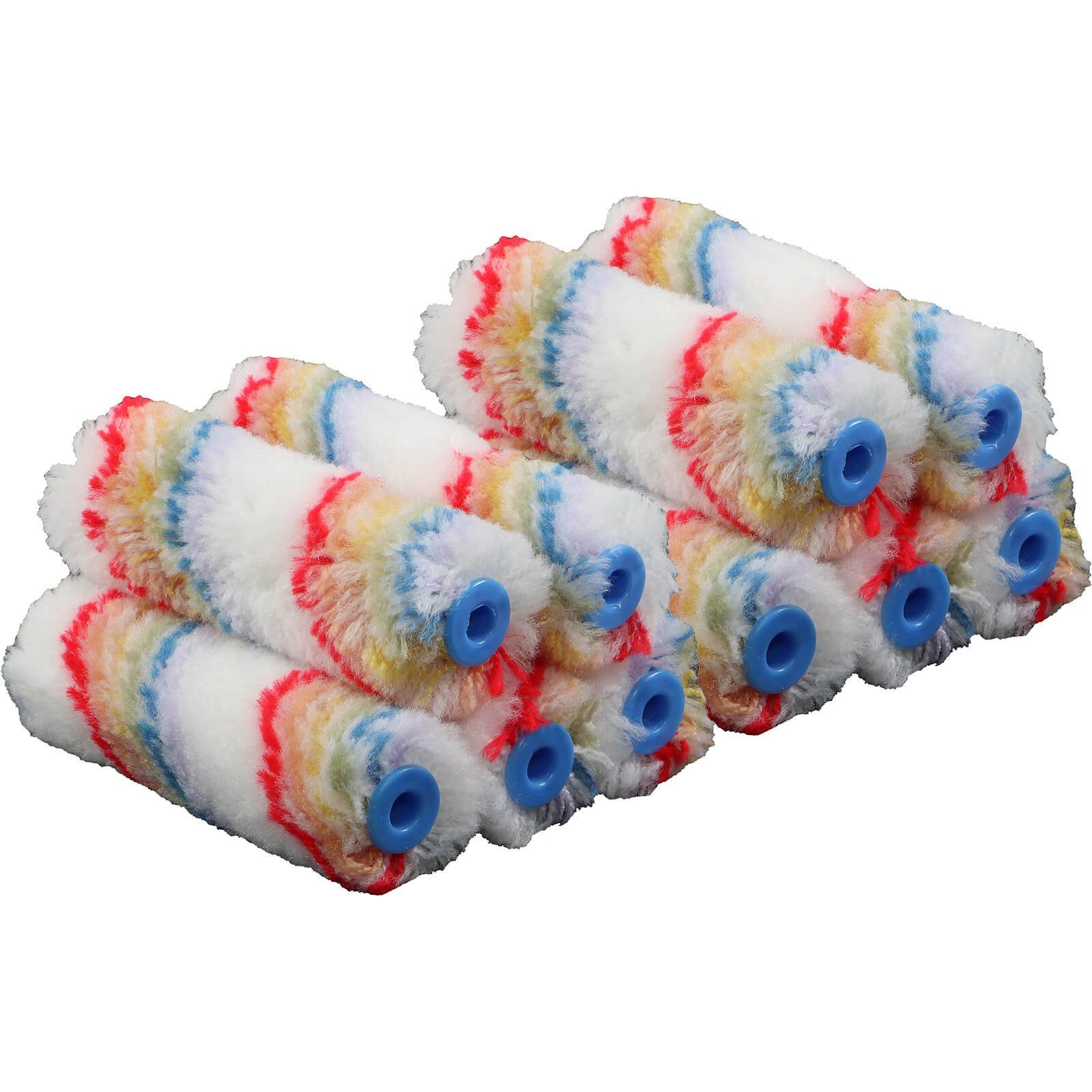 Work plus Farbwalze Farbroller Satz Farbwalzen 100mm 10er Set