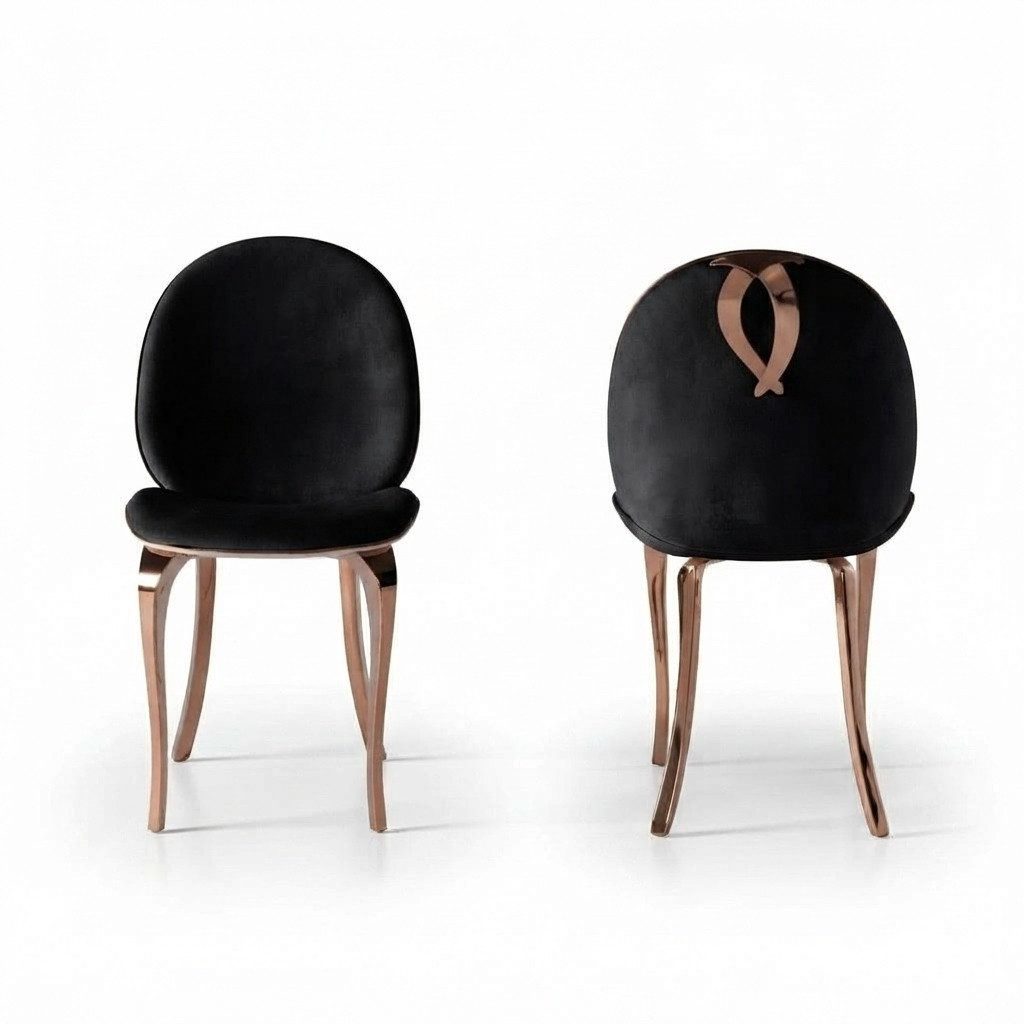 JVmoebel Esszimmerstuhl Weißer Polsterstuhl mit elegantem Design und hohem Sitzkomfort (1 St), Made in Europa