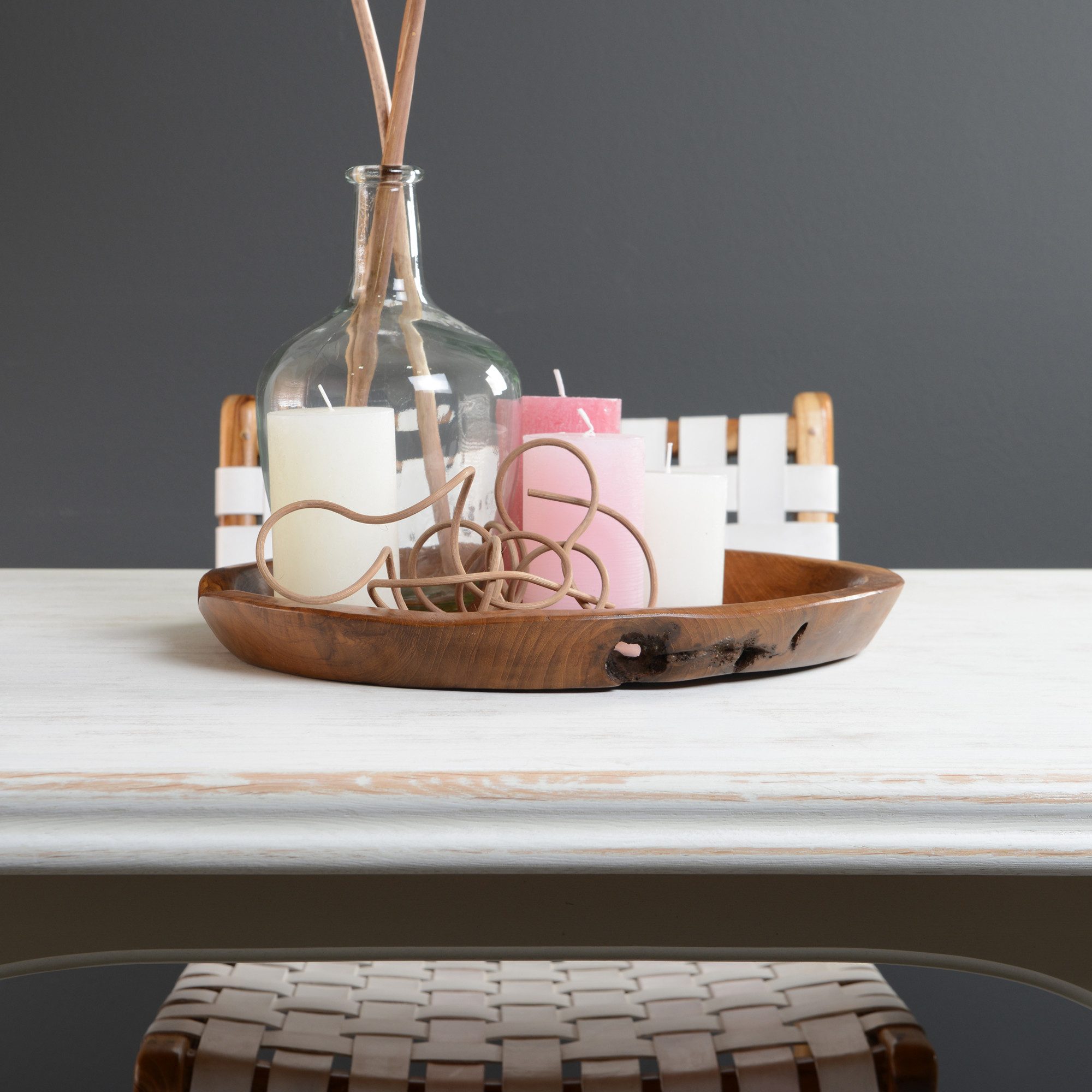 wohnfreuden Dekoteller Holztablett lasiert in verschiedenen Größen, 33955 günstig online kaufen