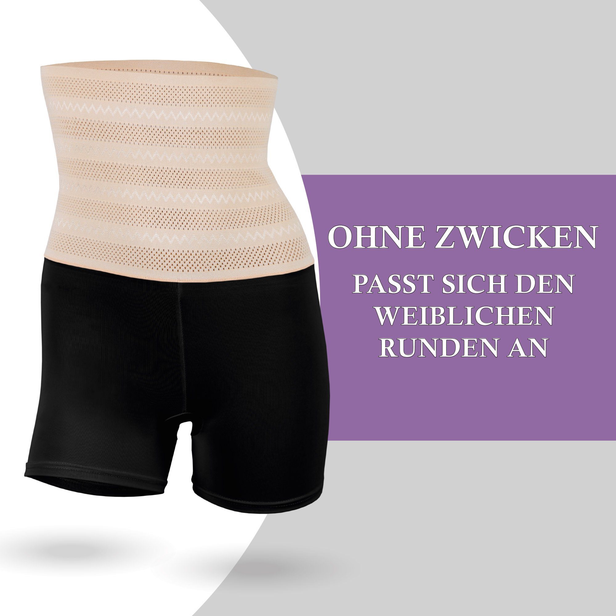 hemmy Fashion Miederslip Figurformender Mieder - Langbein Highwaist Miederpants Bauchweg Effekt, Shapewear Bodypants Hohe Taille
