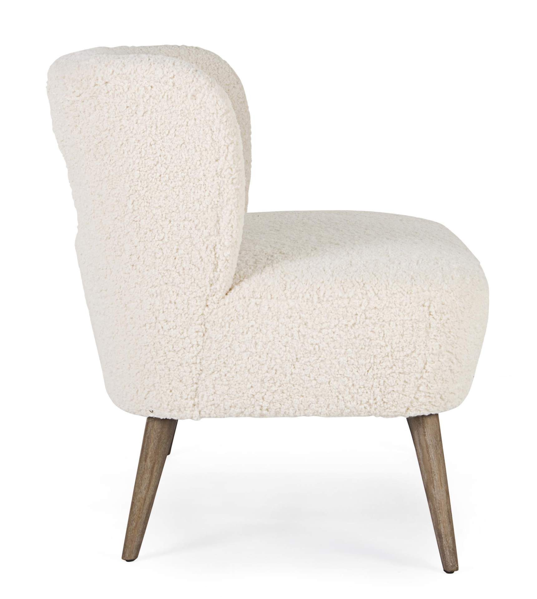 Bizzotto Sofa 2-Sitzer Sofa Cortina aus Teddy Stoff