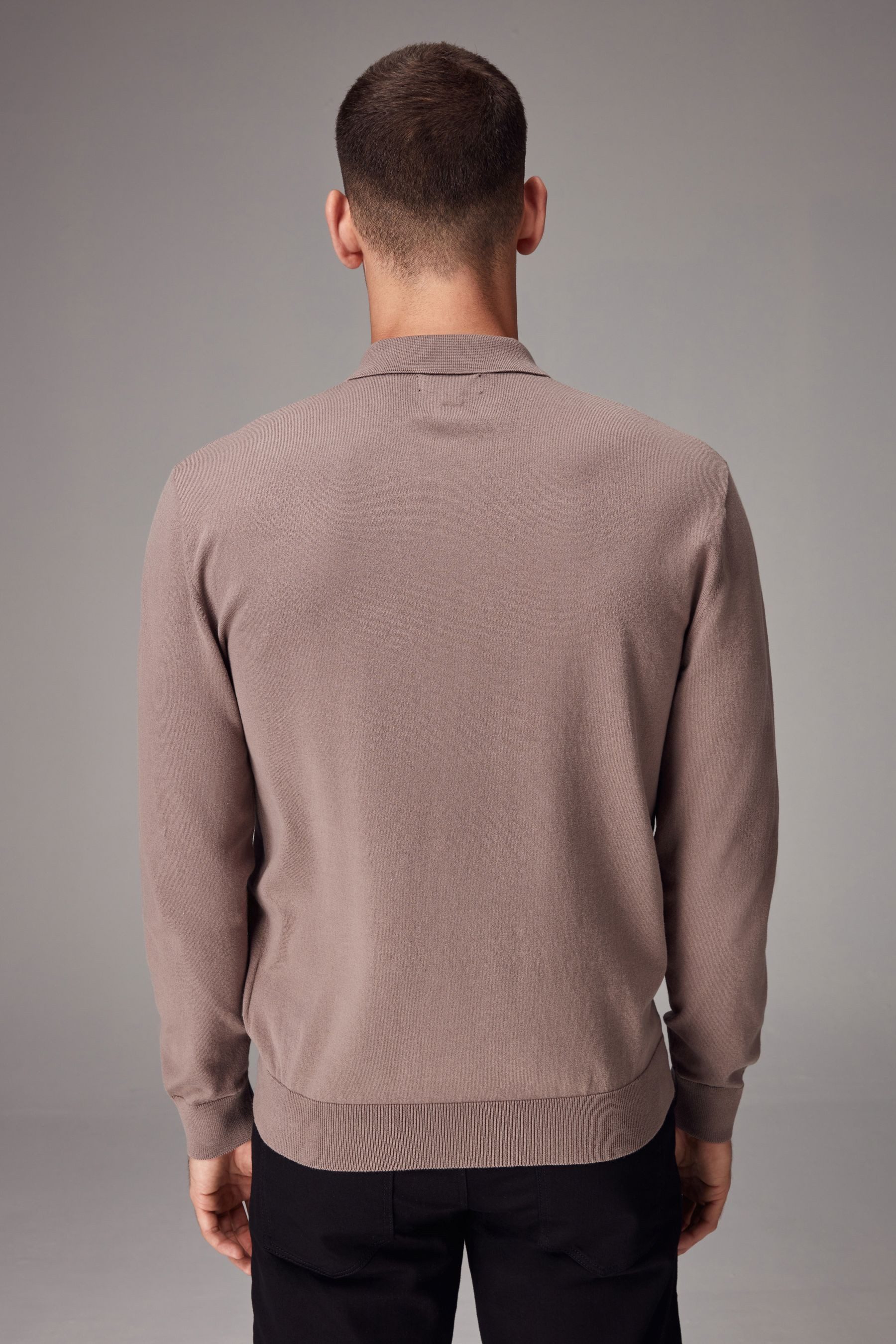 Next Langarm-Poloshirt Langärmeliges Regular Fit Poloshirt günstig online kaufen