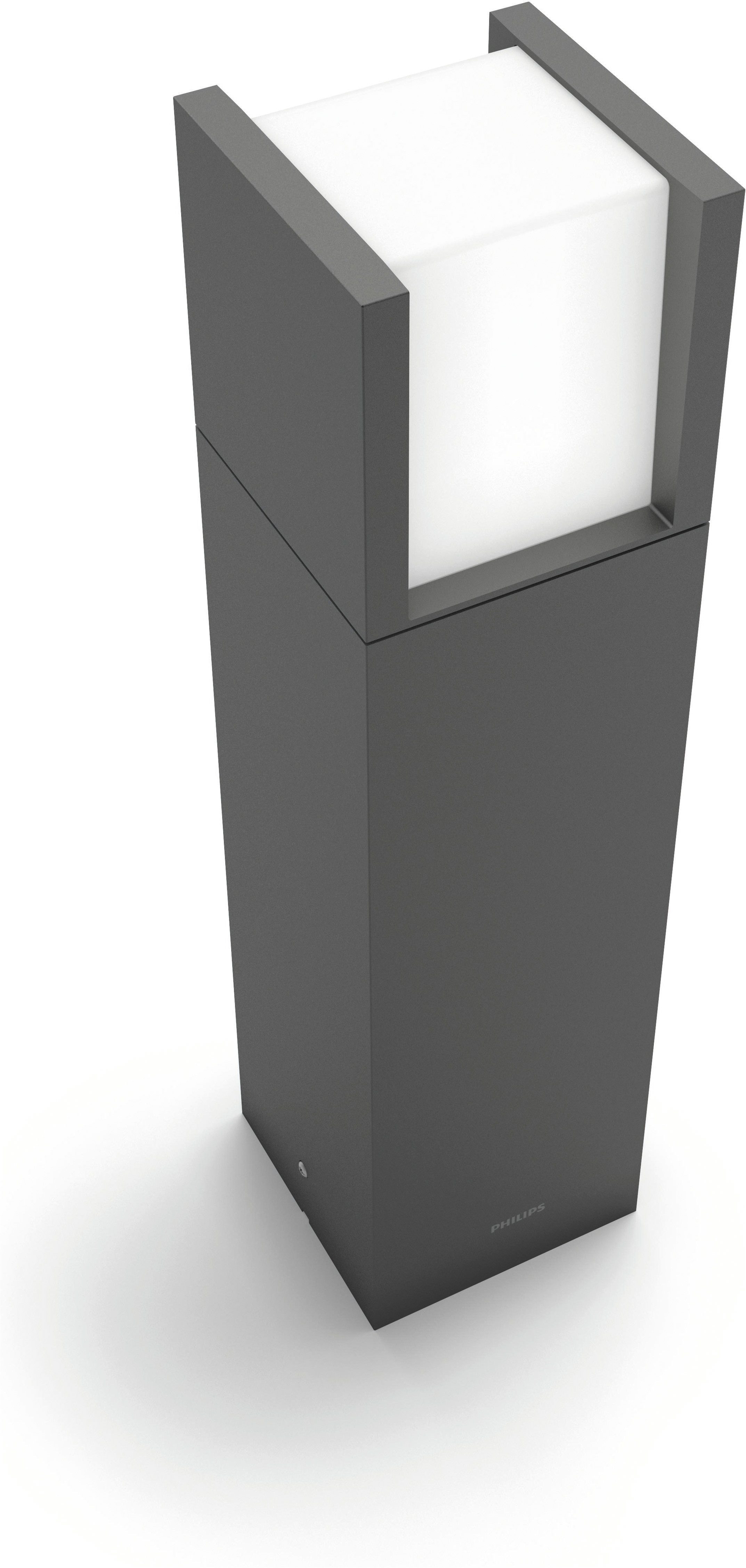 Philips LED Sockelleuchte myGarden Arbour, 600lm, Anthrazit, LED fest integriert, Warmweiß