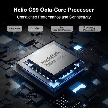 DOOGEE Helio G99 Octa-Core-Prozessor 15GB RAM 8580mAh Gaming Tablet (11", 256 GB, Android 13, 4G LTE, Vielseitiges Unterhaltungsgerät für zuhause und unterwegs)