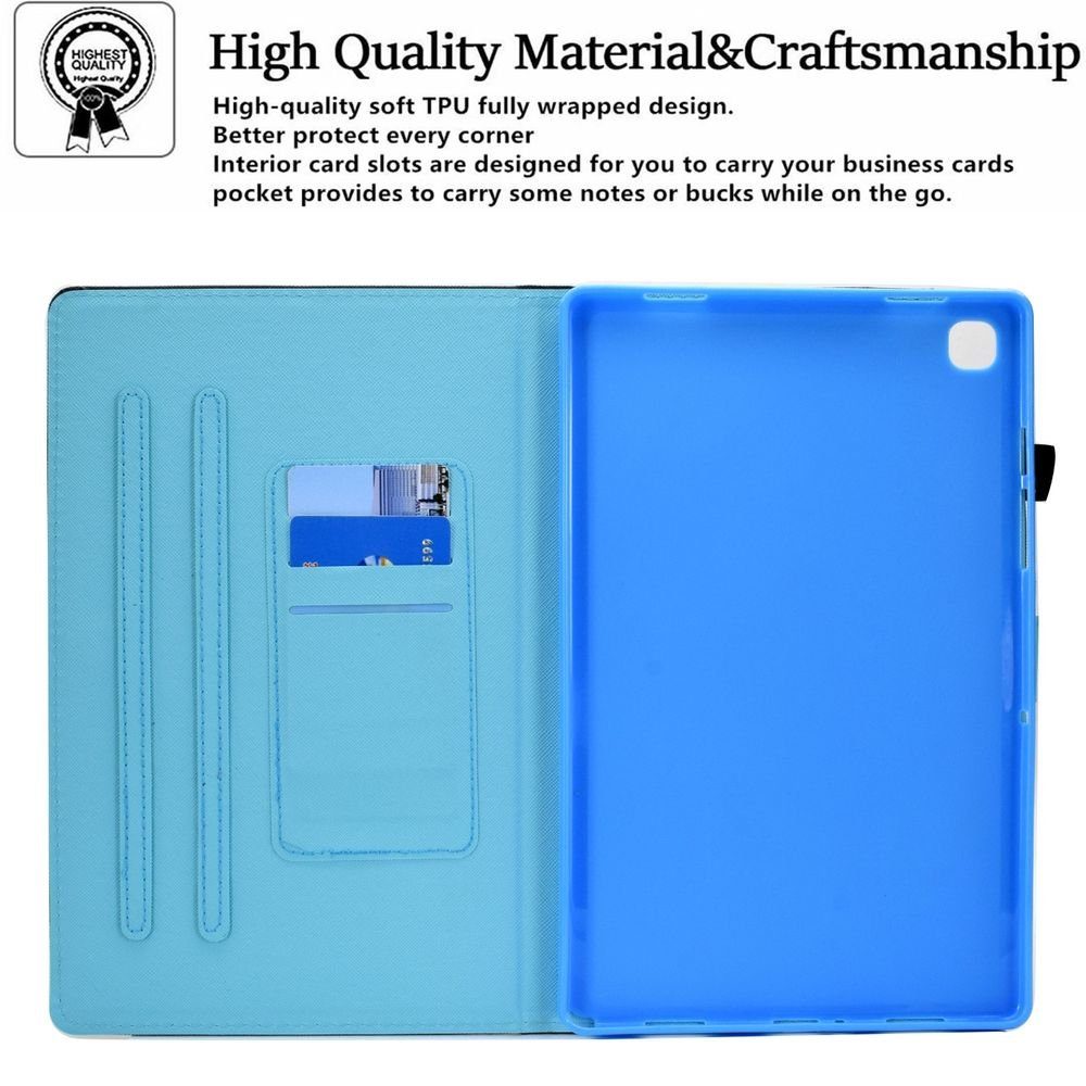 Wigento Tablet-Hülle Für Samsung Galaxy Tab S6 Lite 2020 2022 2024 Motiv 93 Tablet Tasche