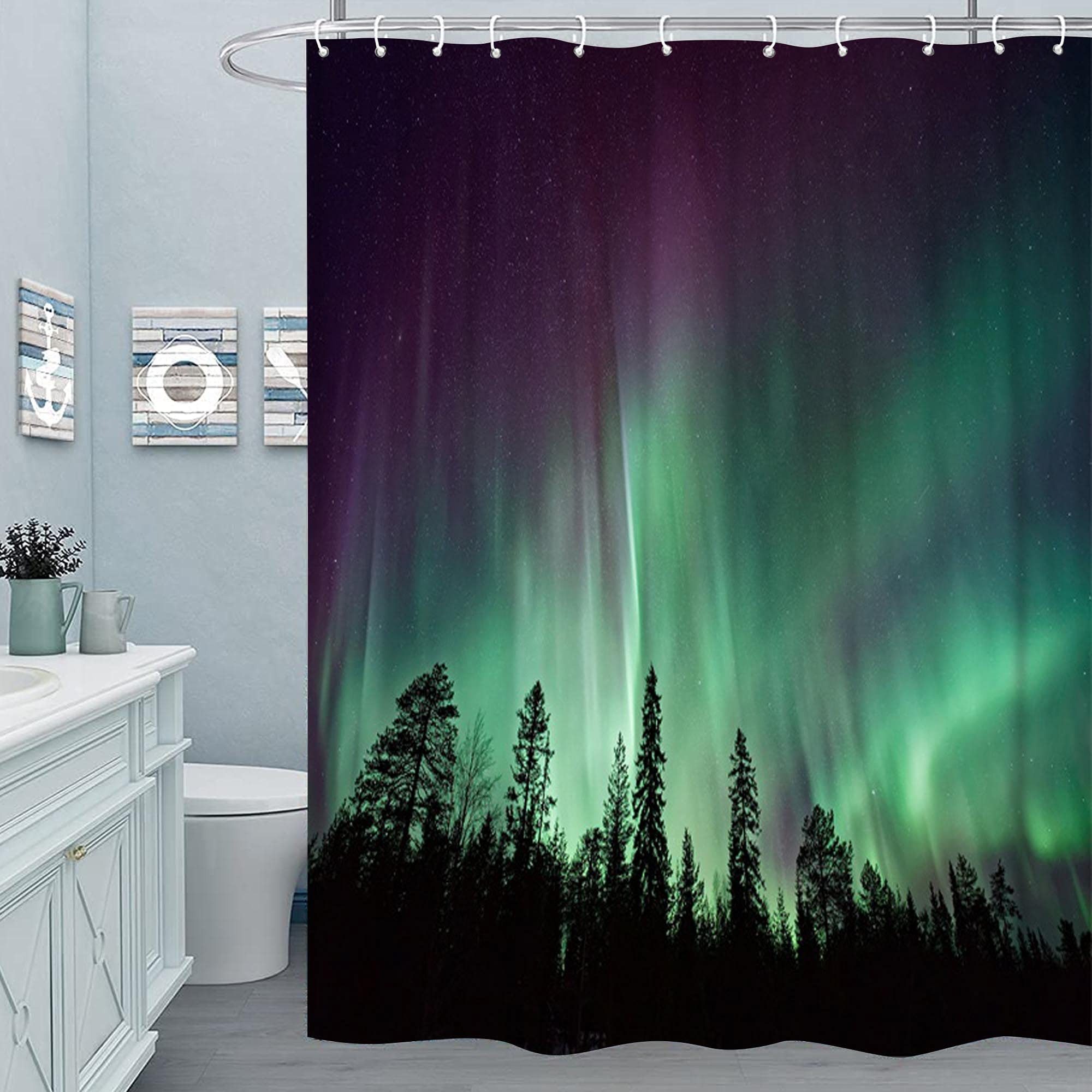 M&W DAS DESIGN Duschvorhang Shower curtains Anti schimmel 180x200cm Waschba günstig online kaufen
