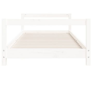 vidaXL Kinderbett Kinderbett Weiß 80x160 cm Massivholz Kiefer