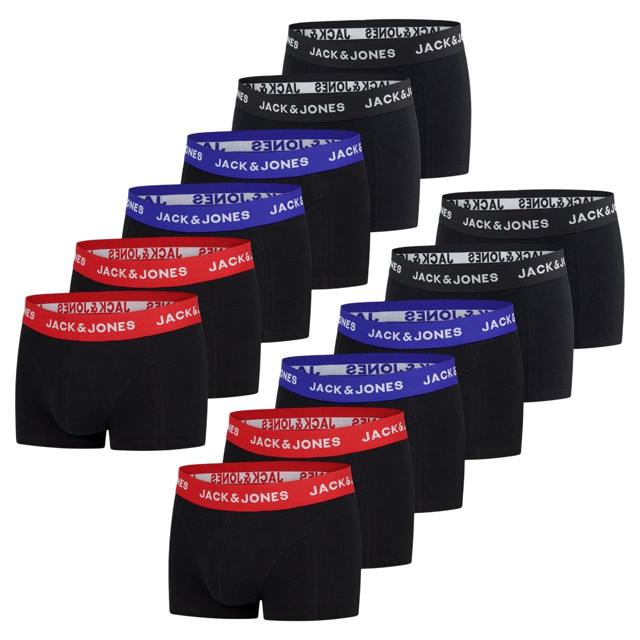 Boxershorts Herren Retroshorts JACJEANS TRUNKS 12er Pack Regular Fit