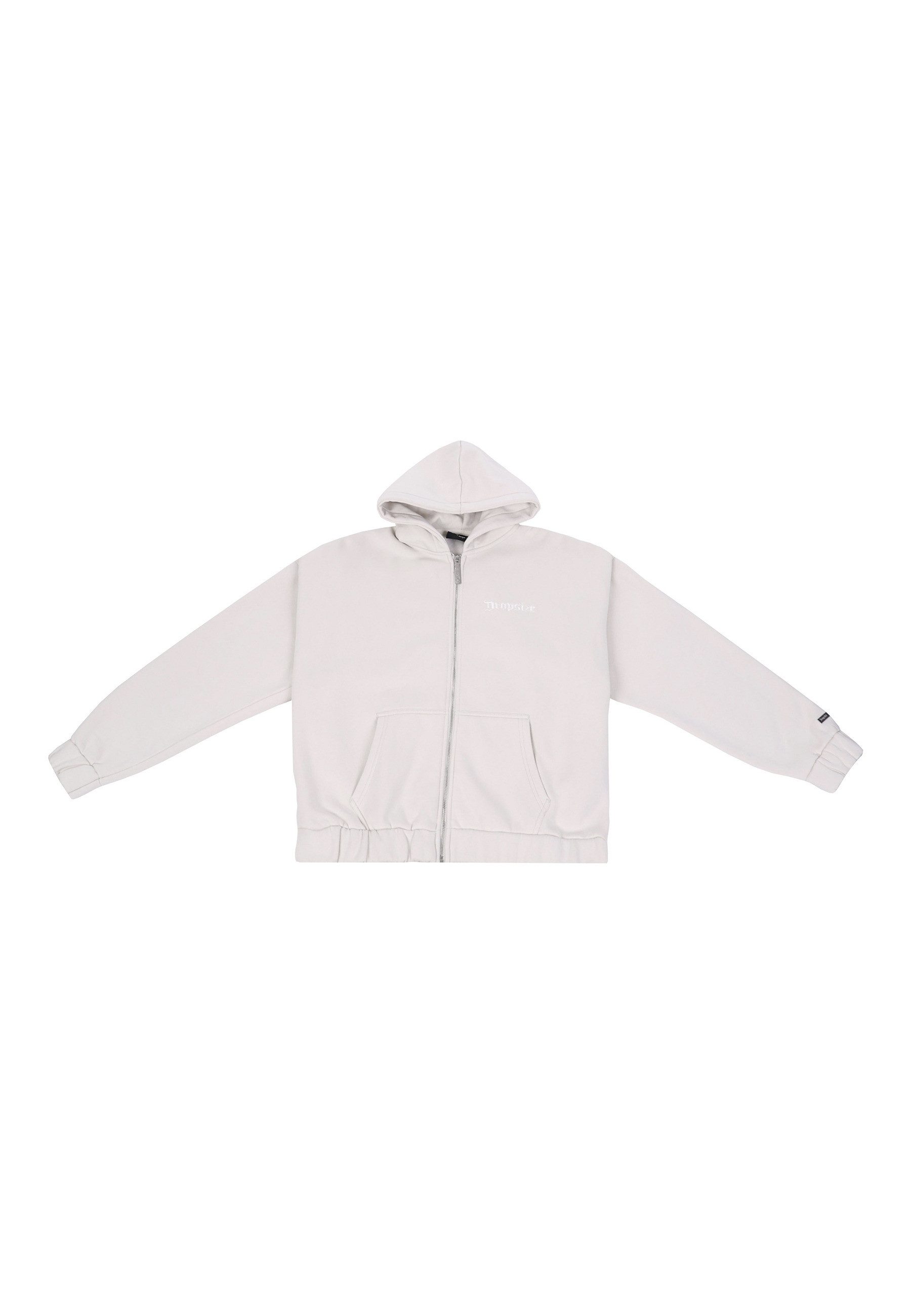 Dropsize Sweatjacke Dropsize HEAVY OVERSIZE EMBO ZIPPER HOODIE