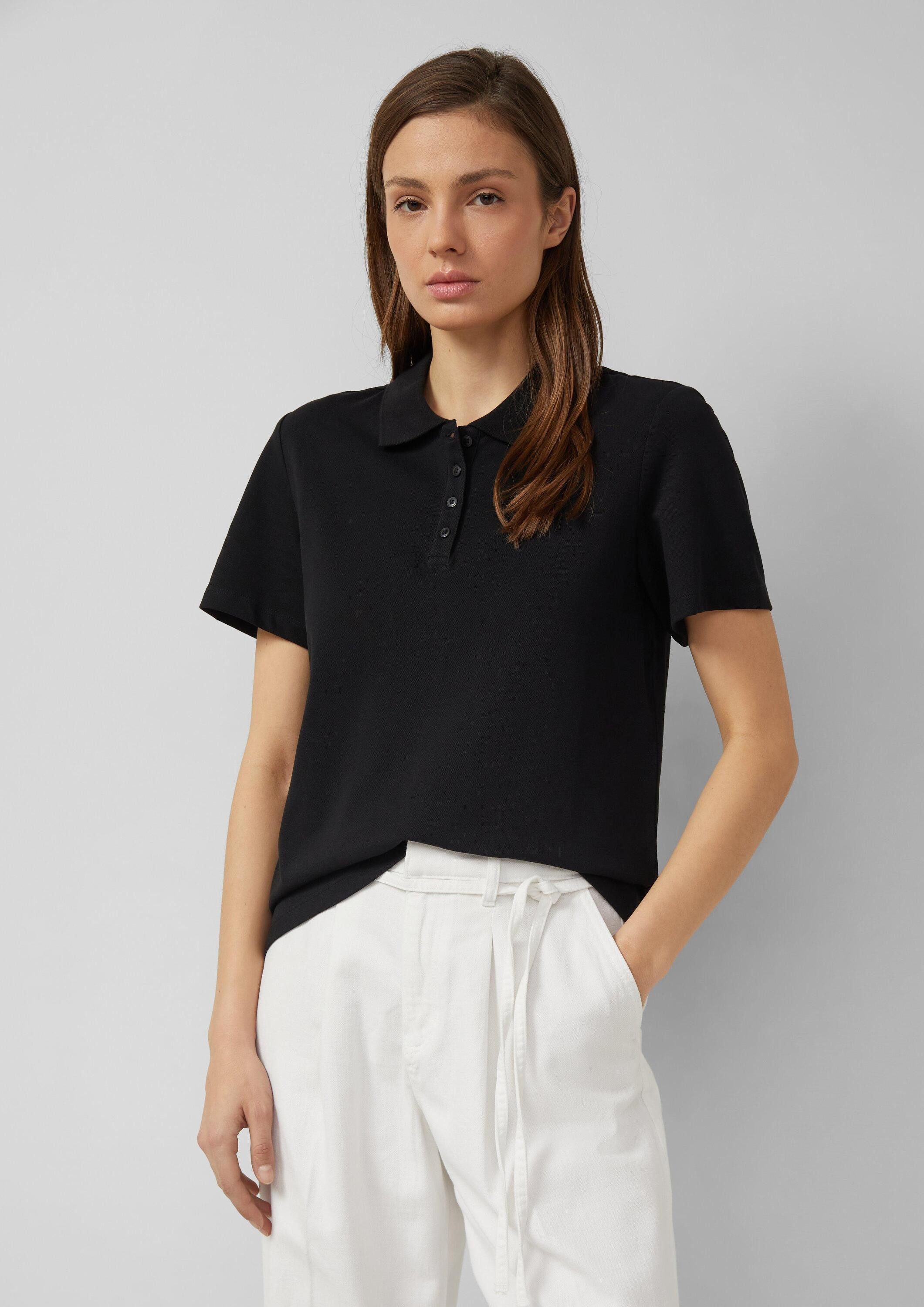 s.Oliver Kurzarmshirt Polo-Shirt Polo-Shirt aus Baumwoll-Piqué günstig online kaufen