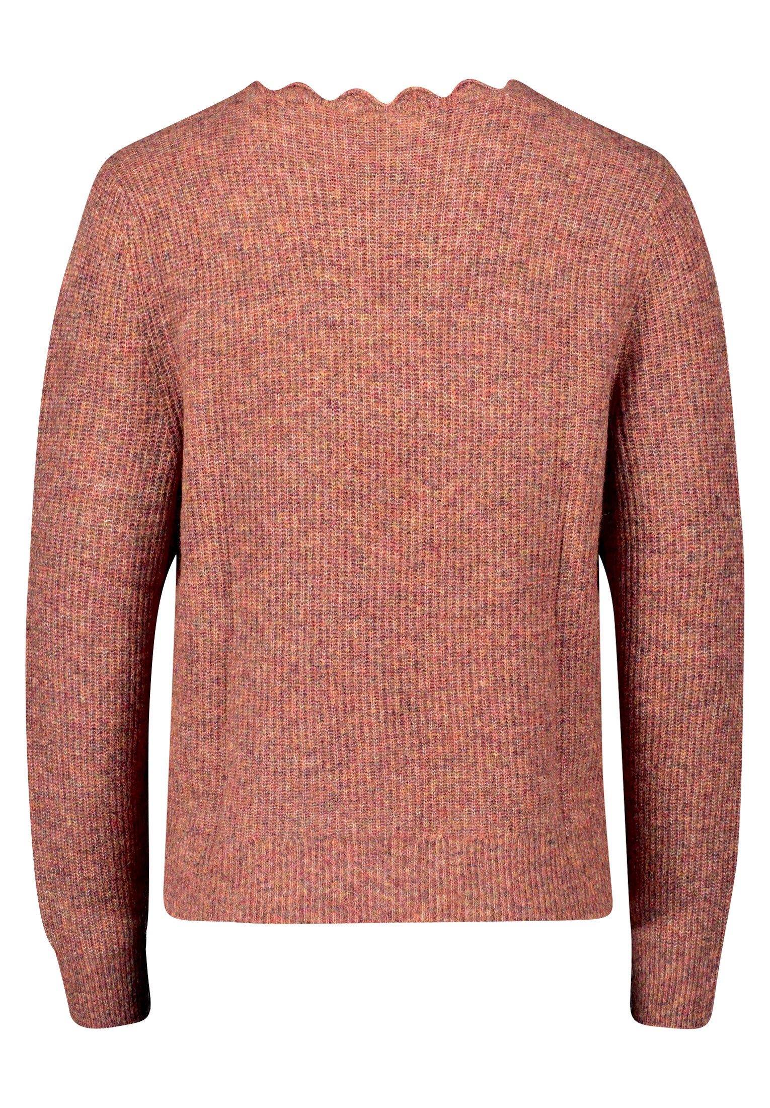 Cartoon Strickjacke Damen mit V-Ausschnitt (1-tlg) Häkelstich