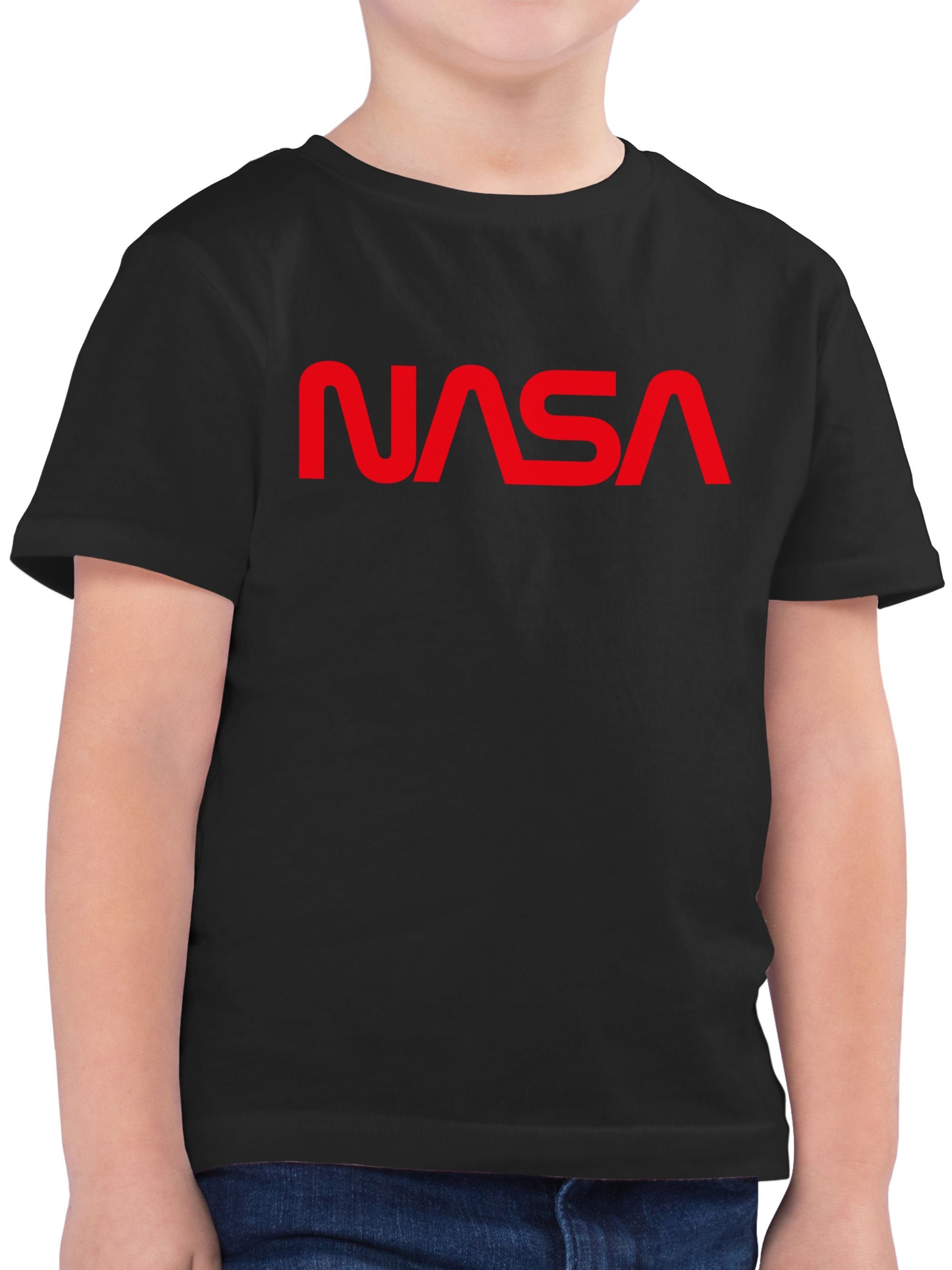 Shirtracer T-Shirt Nasa - Raumfahrt Astronaut Mondlandung Weltraum Kinderkleidung und Co 2 Schwarz | T-Shirts