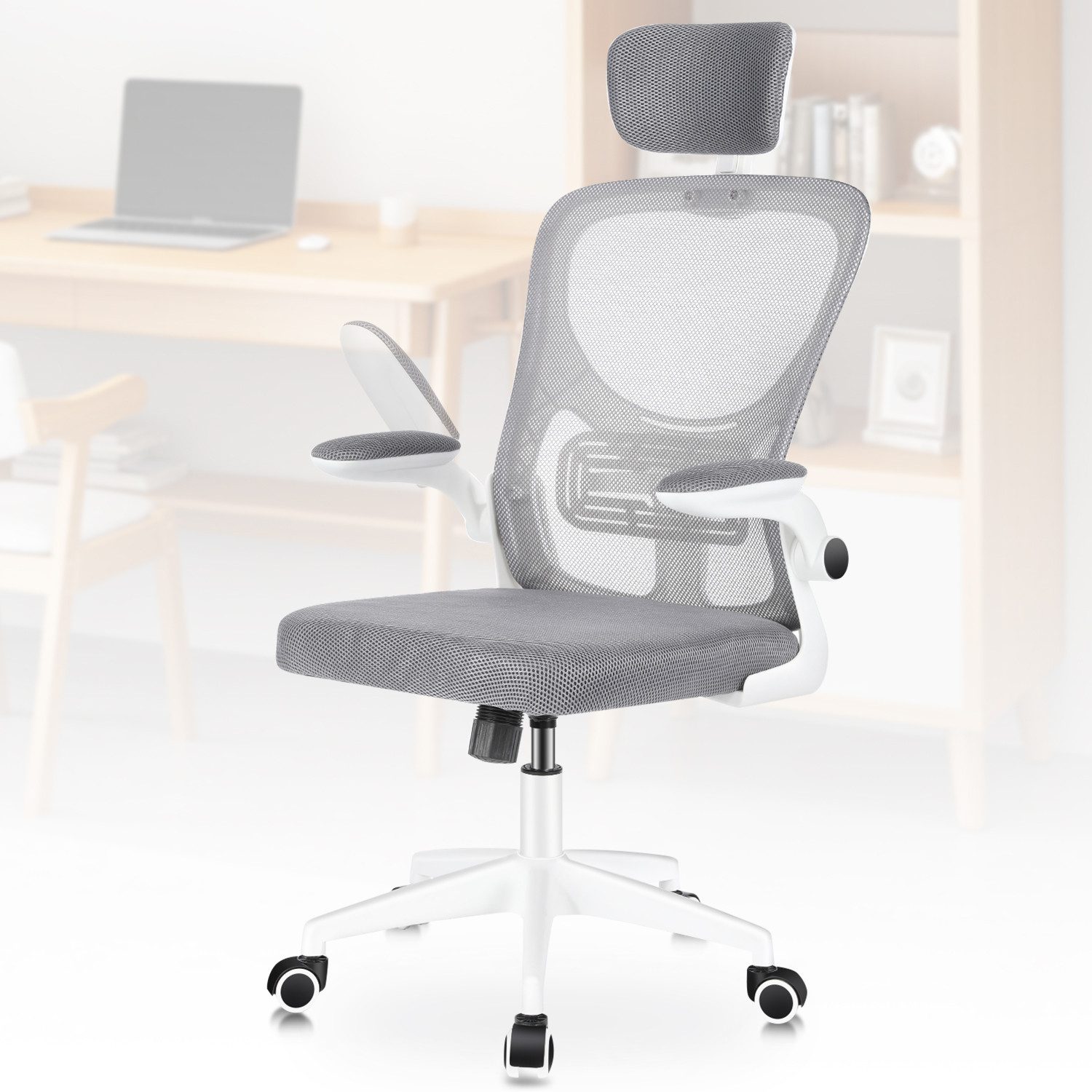 LETGOSPT Bürostuhl Ergonomischer Chefsessel mit Lendenwirbelstütze, günstig online kaufen