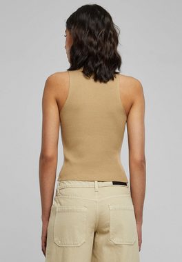 URBAN CLASSICS T-Shirt Damen Ladies Short Rib Knit Turtleneck Top (1-tlg)