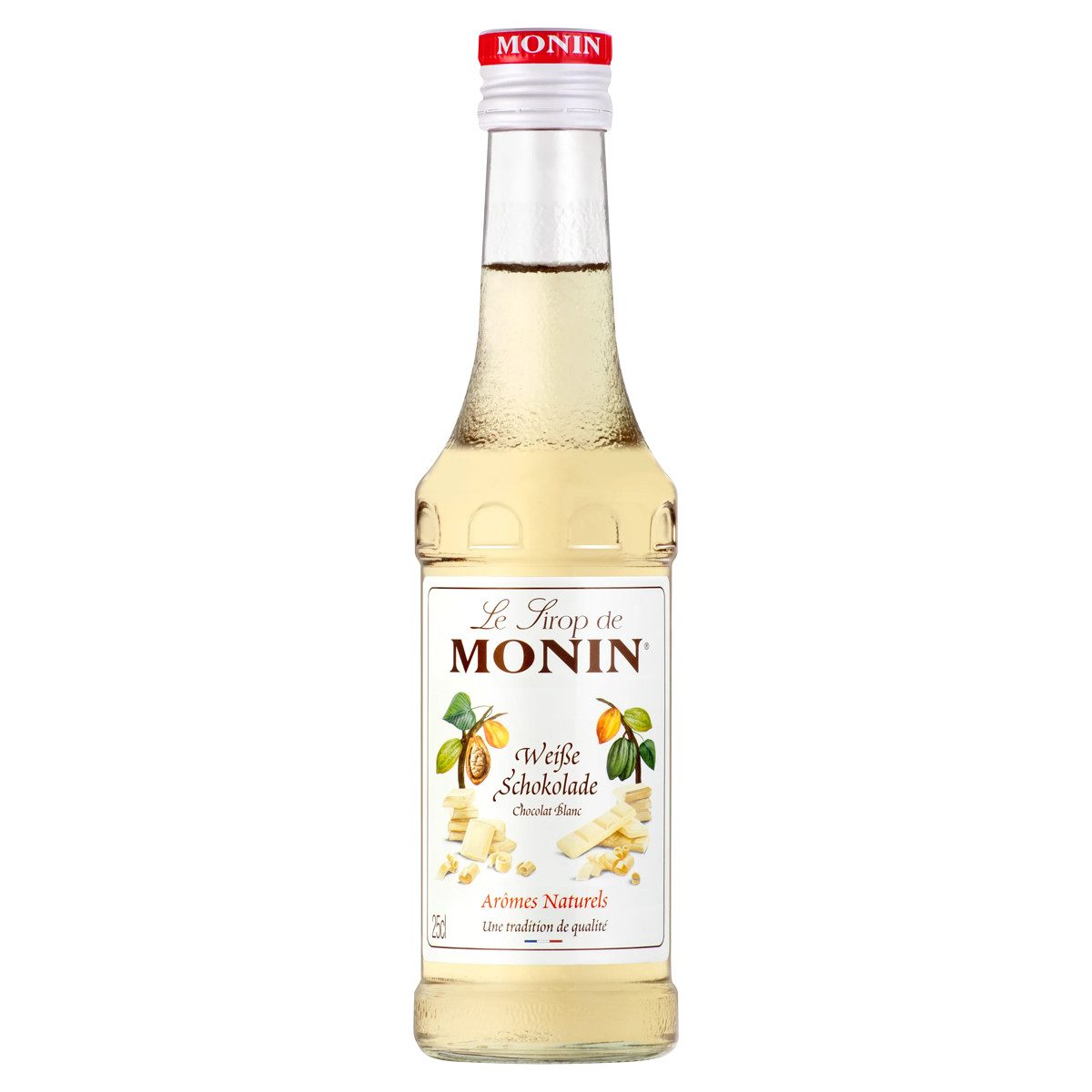 MONIN Getränke-Sirup, Monin Weiße Schokolade Sirup mit natürlichem Aroma 250ml