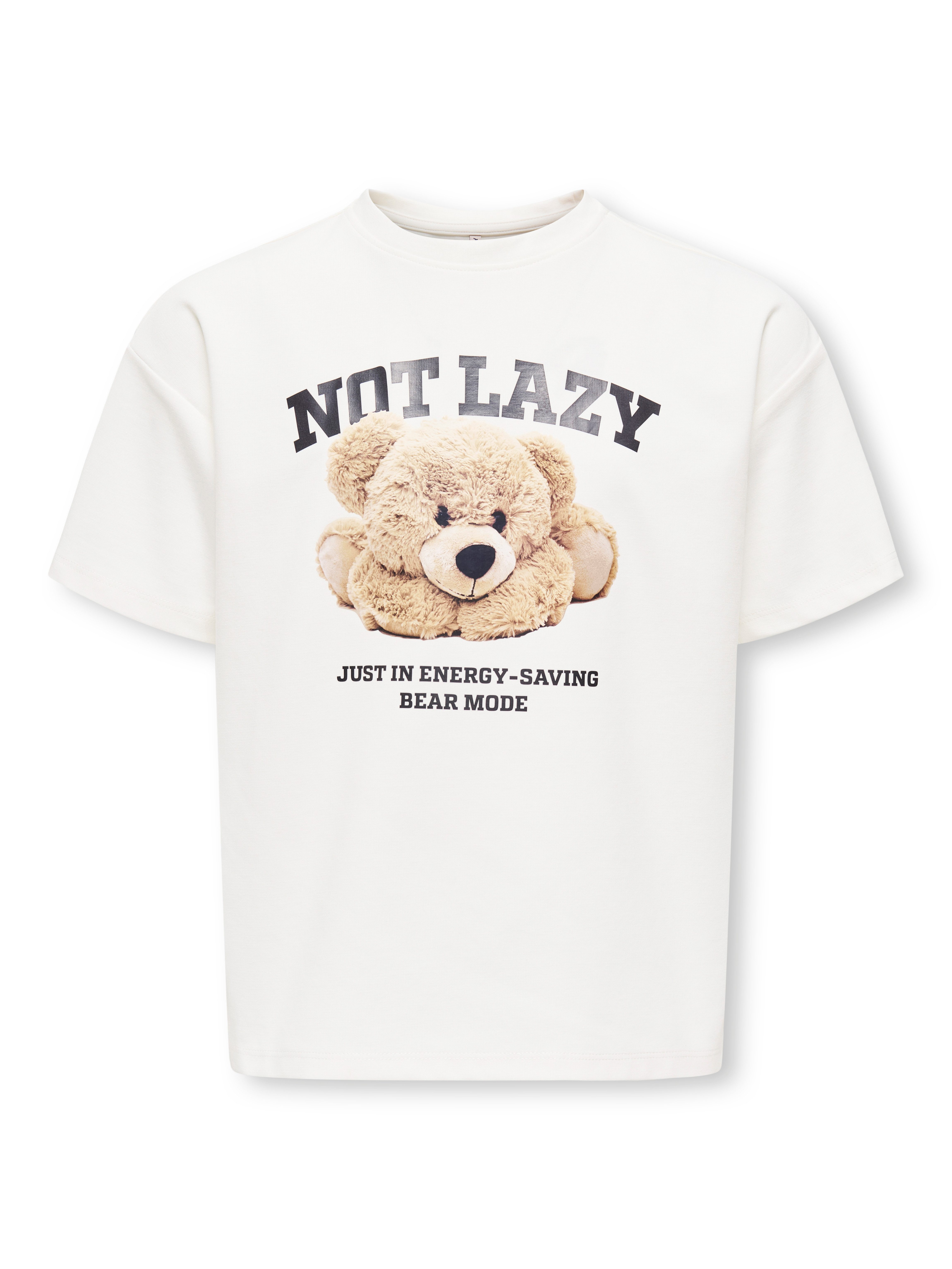 KIDS ONLY Kurzarmshirt KOGBILLIE S/S LOOSE TEDDY TOP JRS NOOS